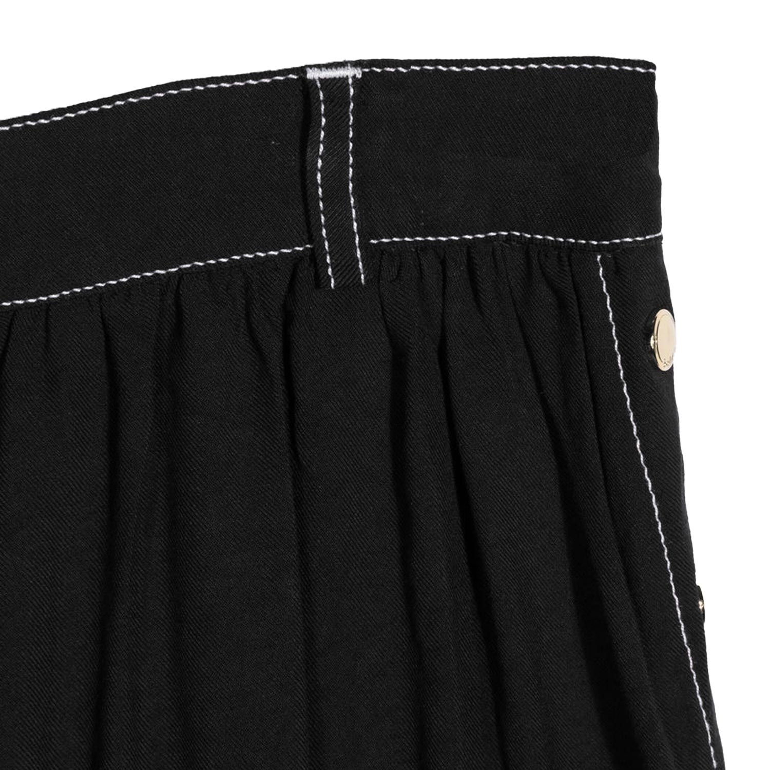 SHORTS IN TWILL NERI BAMBINA E TEENAGER - annameglio.com abbigliamento moda