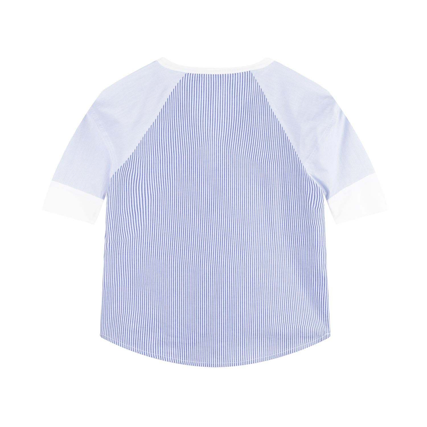 BLUSA AZZURRA A RIGHE BAMBINA E TEEN - annameglio.com abbigliamento moda