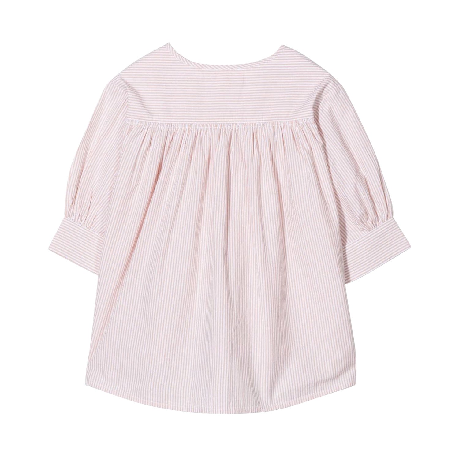 CAMICIA BIANCA E ROSA A RIGHE BAMBINA E TEEN - annameglio.com abbigliamento moda