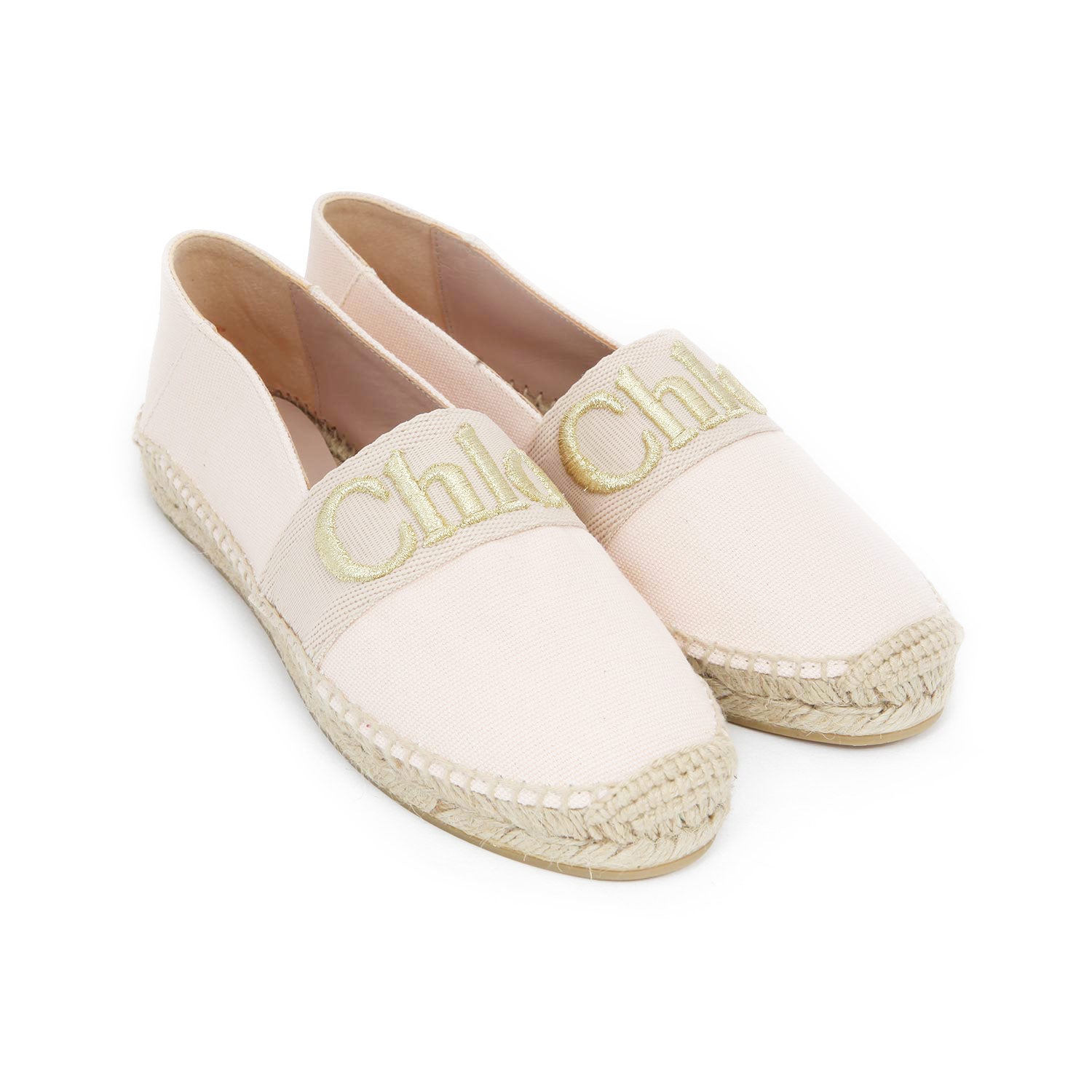 ESPADRILLAS ROSA PALLIDO CON LOGO BAMBINA TEEN - annameglio.com abbigliamento moda