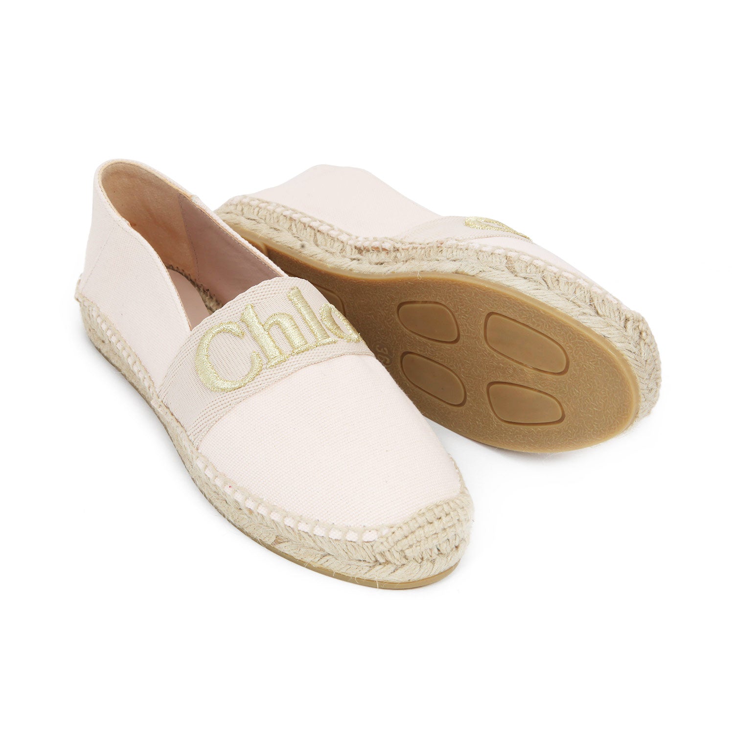 ESPADRILLAS ROSA PALLIDO CON LOGO BAMBINA TEEN - annameglio.com abbigliamento moda