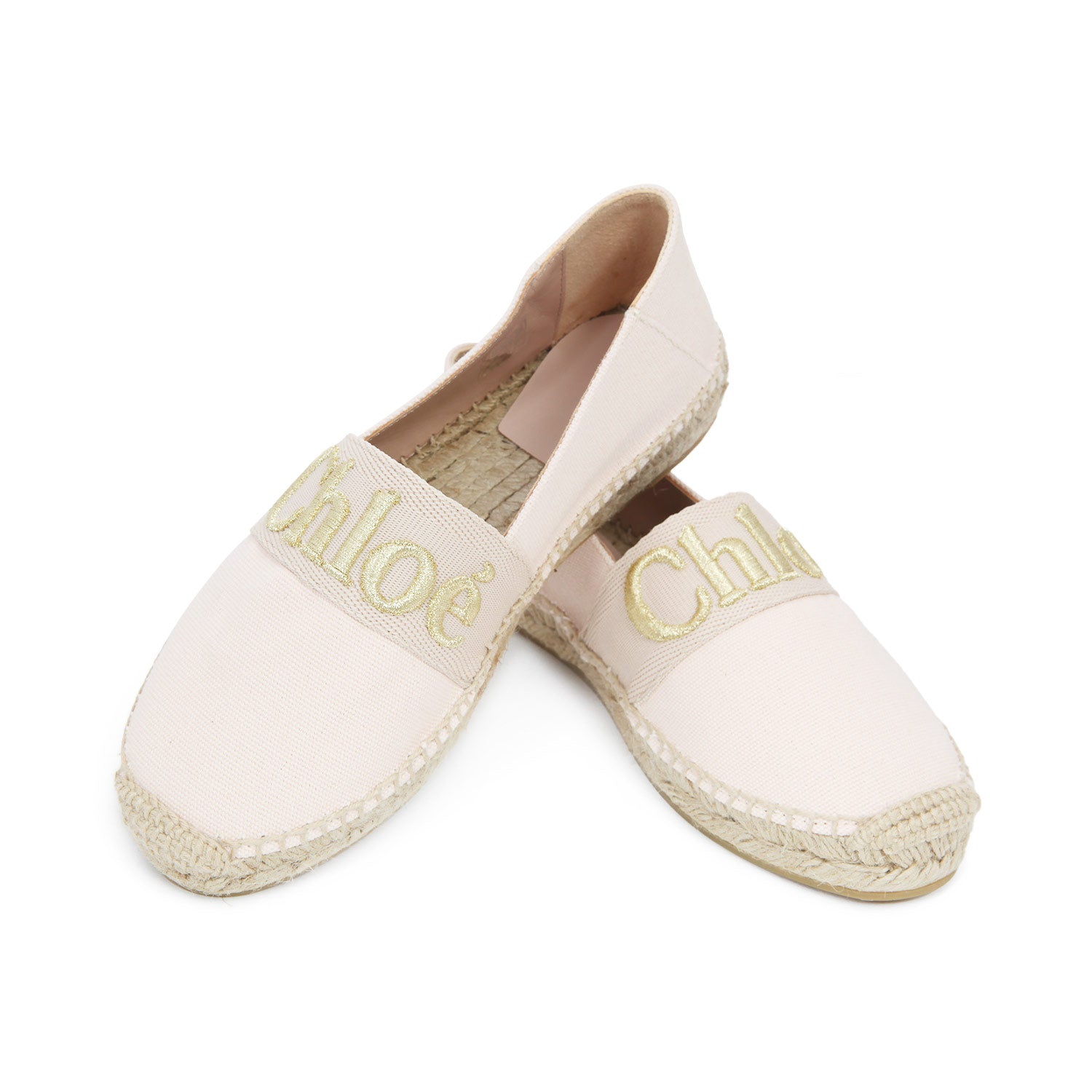 ESPADRILLAS ROSA PALLIDO CON LOGO BAMBINA TEEN - annameglio.com abbigliamento moda