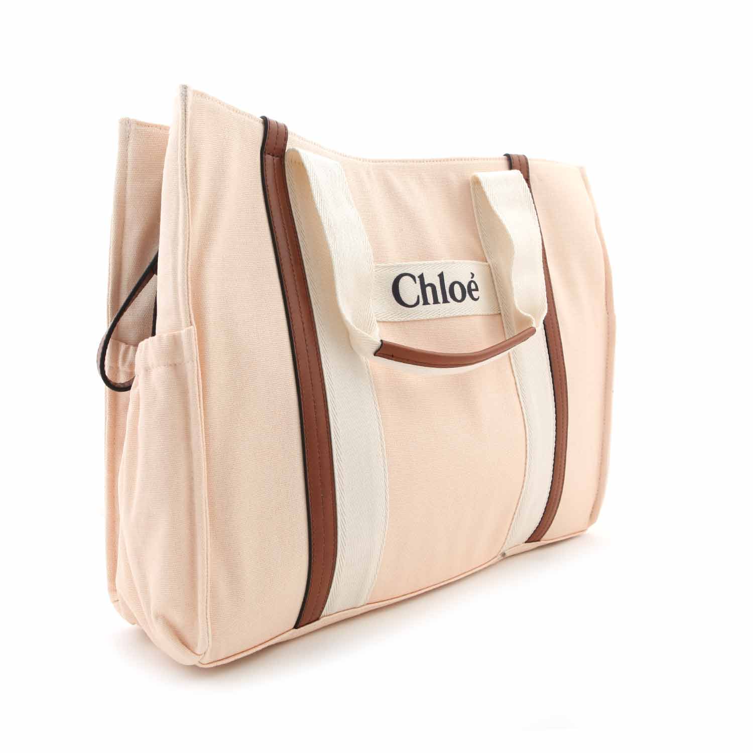 BORSA FASCIATOIO ROSA PALLIDO, PANNA E MARRONE - annameglio.com abbigliamento moda