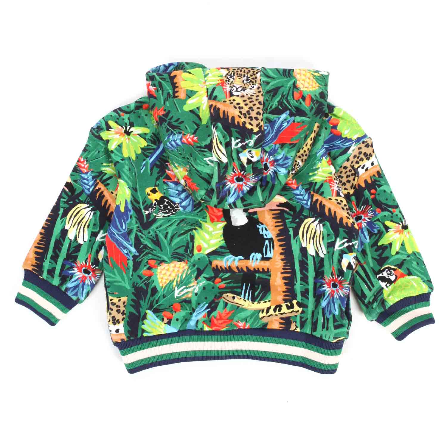 FELPA HOODIE TROPICALE MULTICOLOR BABY UNISEX - annameglio.com abbigliamento moda