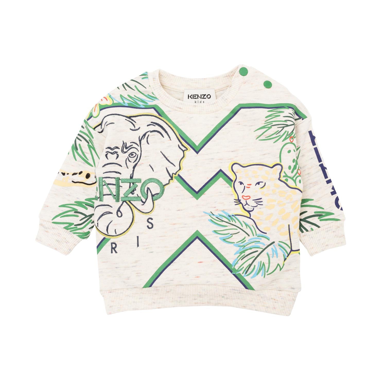 FELPA COLOR GHIACCIO CON STAMPE BAMBINO E BEBÈ - annameglio.com abbigliamento moda