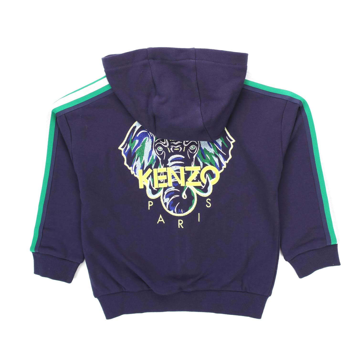 FELPA UNISEX BLU CON CAPPUCCIO E ZIP JR E TEEN - annameglio.com abbigliamento moda