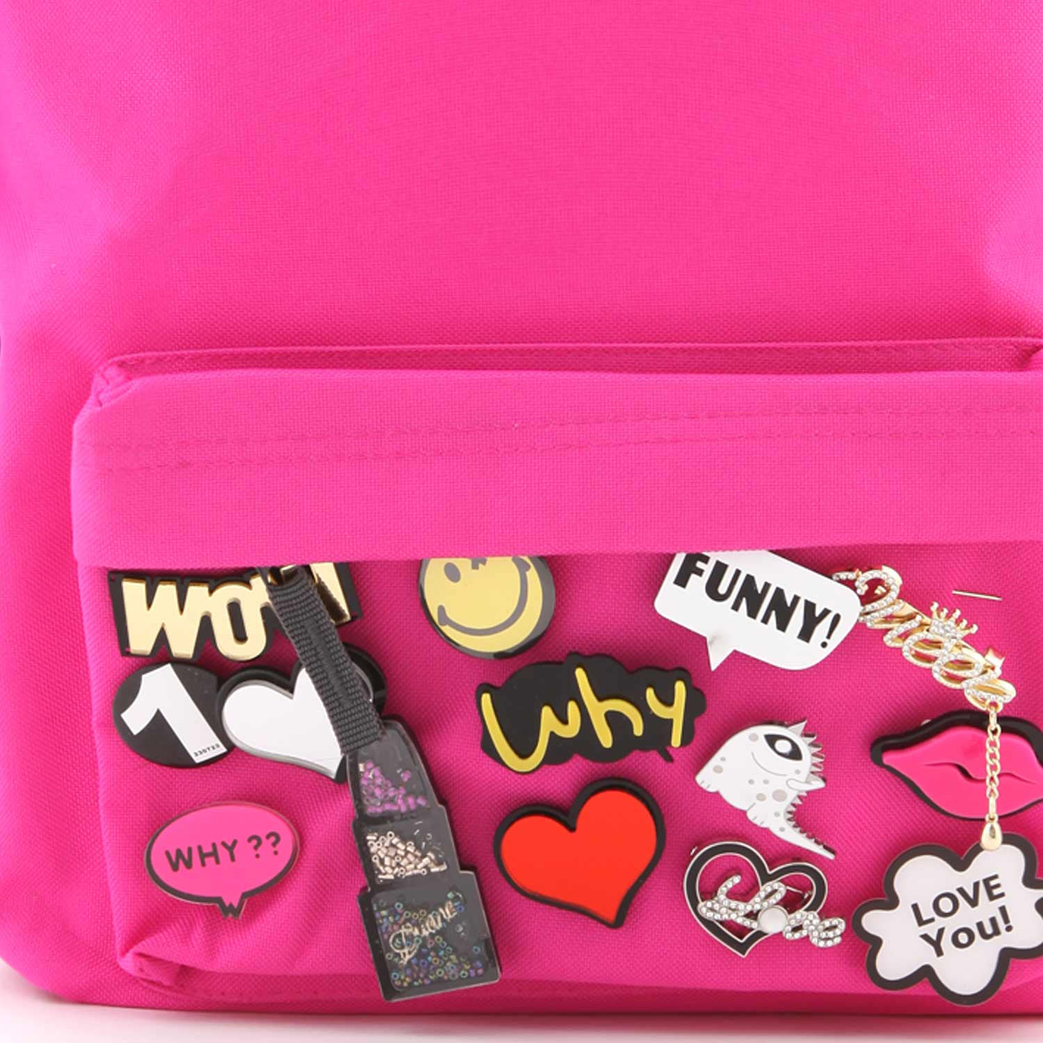 ZAINO FUCSIA CON SPILLE BAMBINA E TEENAGER - annameglio.com abbigliamento moda