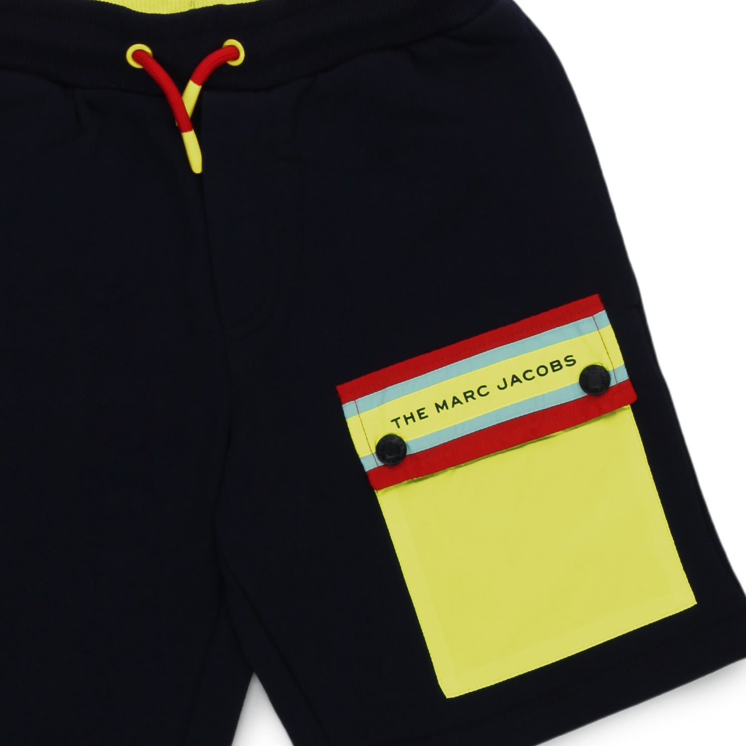 SHORTS BLU SCURO E GIALLO FLUO BAMBINO E TEEN - annameglio.com abbigliamento moda