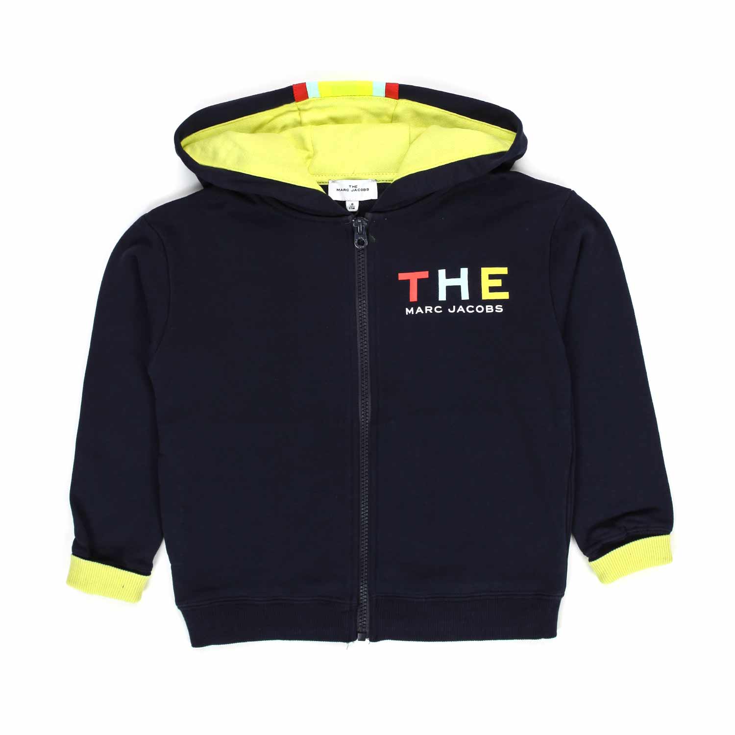 FELPA HOODIE BLU E GIALLO FLUO BAMBINO E TEEN - annameglio.com abbigliamento moda