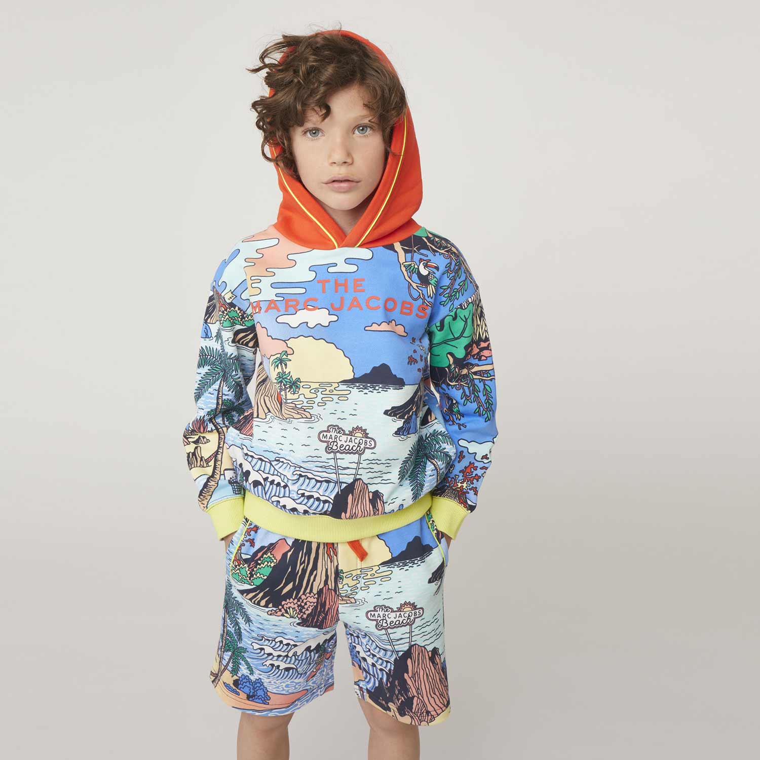 FELPA MULTICOLOR CON CAPPUCCIO BAMBINO - annameglio.com abbigliamento moda