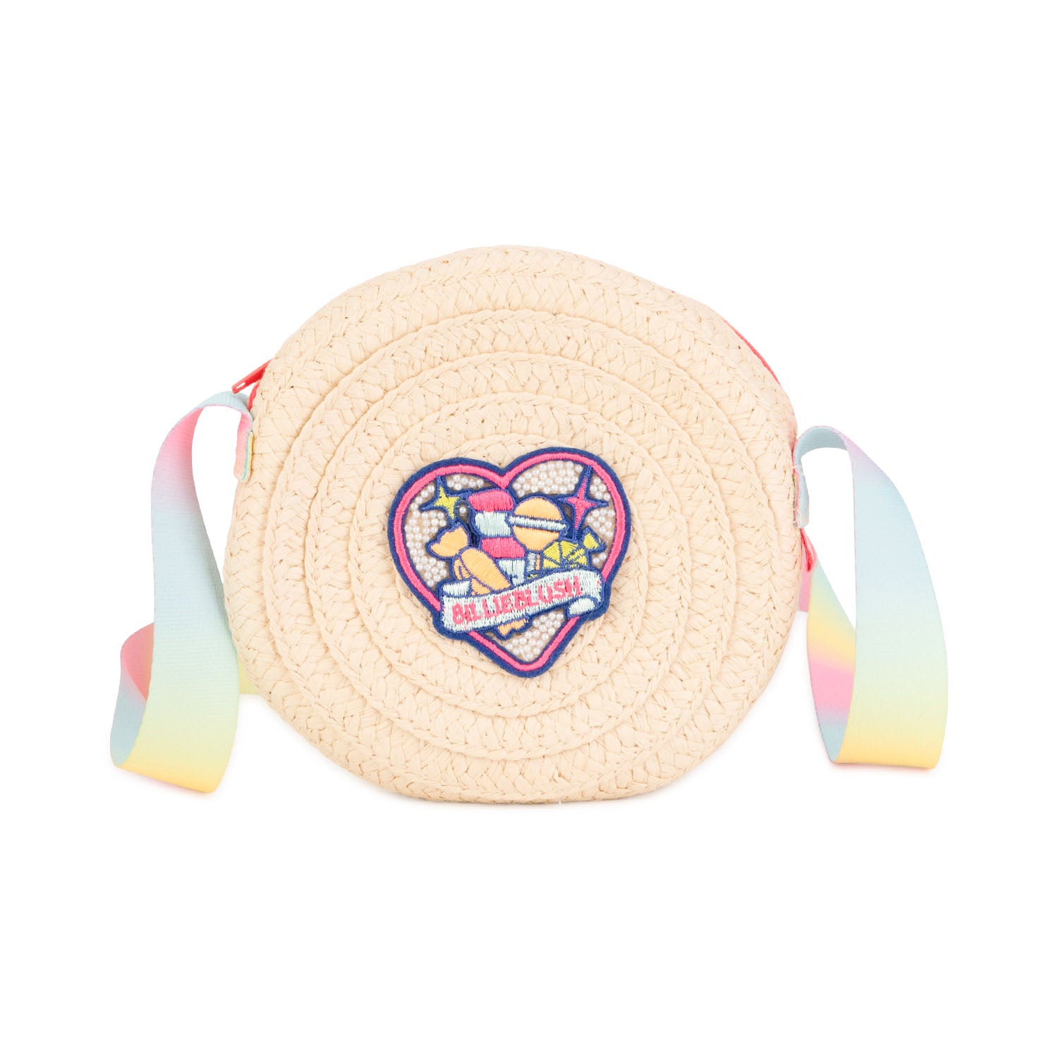 BORSETTA ROTONDA BEIGE E MULTICOLOR BAMBINA - annameglio.com abbigliamento moda