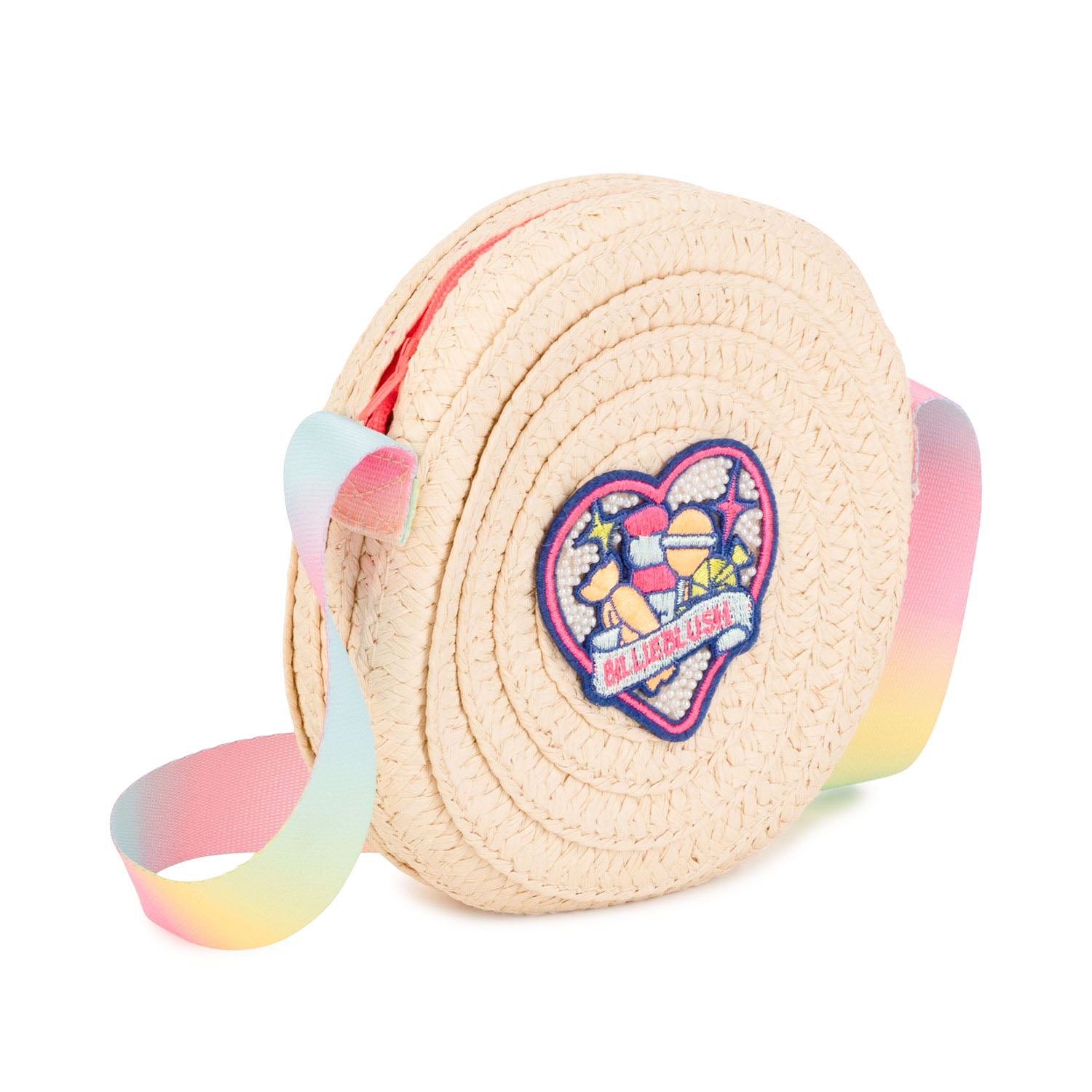 BORSETTA ROTONDA BEIGE E MULTICOLOR BAMBINA - annameglio.com abbigliamento moda