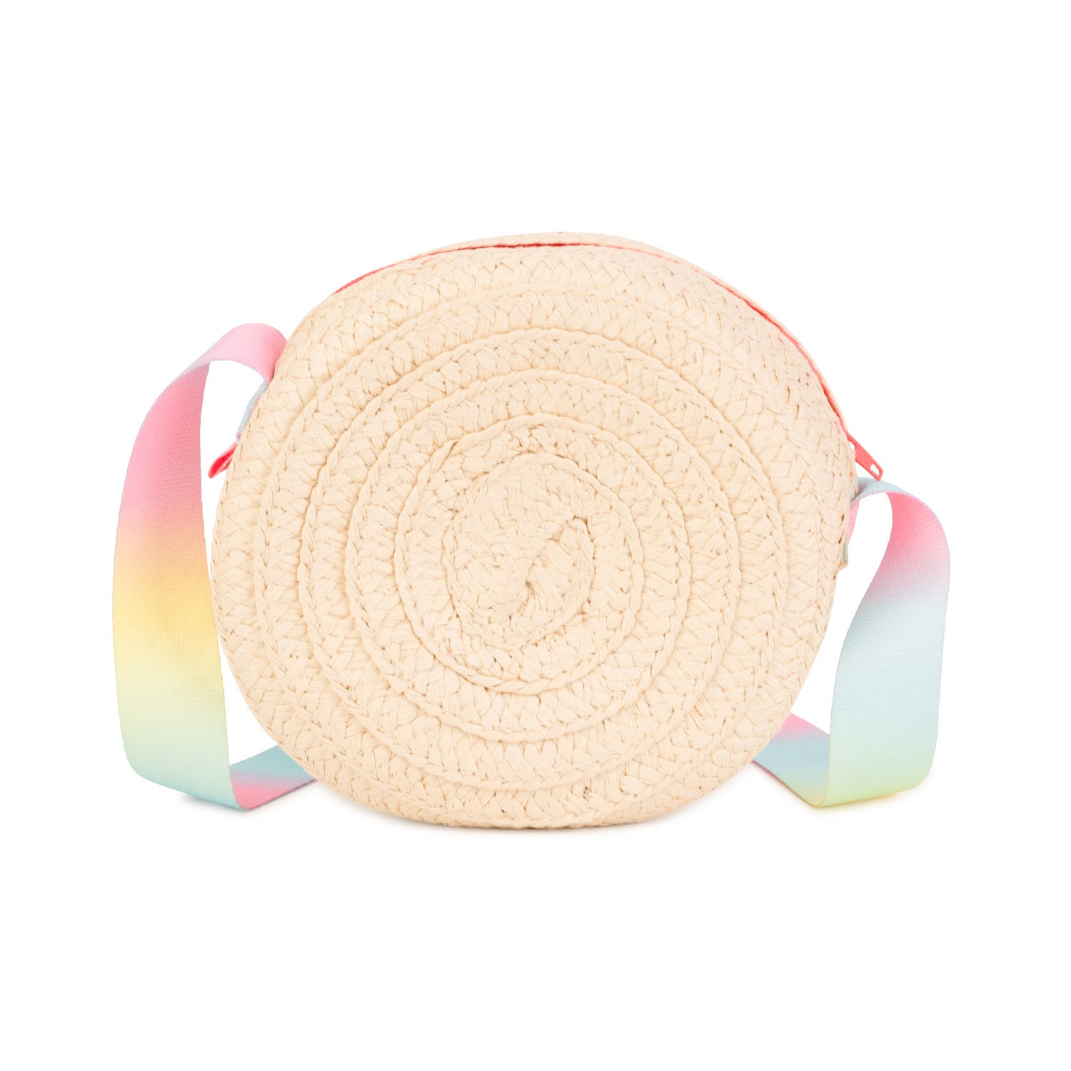 BORSETTA ROTONDA BEIGE E MULTICOLOR BAMBINA - annameglio.com abbigliamento moda