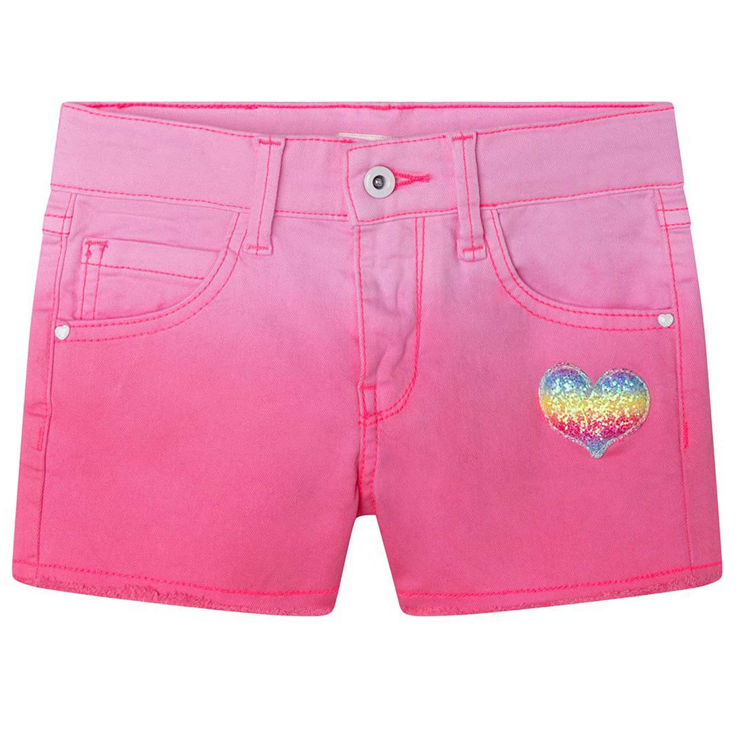 SHORTS DI JEANS ROSA FLUO BAMBINA - annameglio.com abbigliamento moda