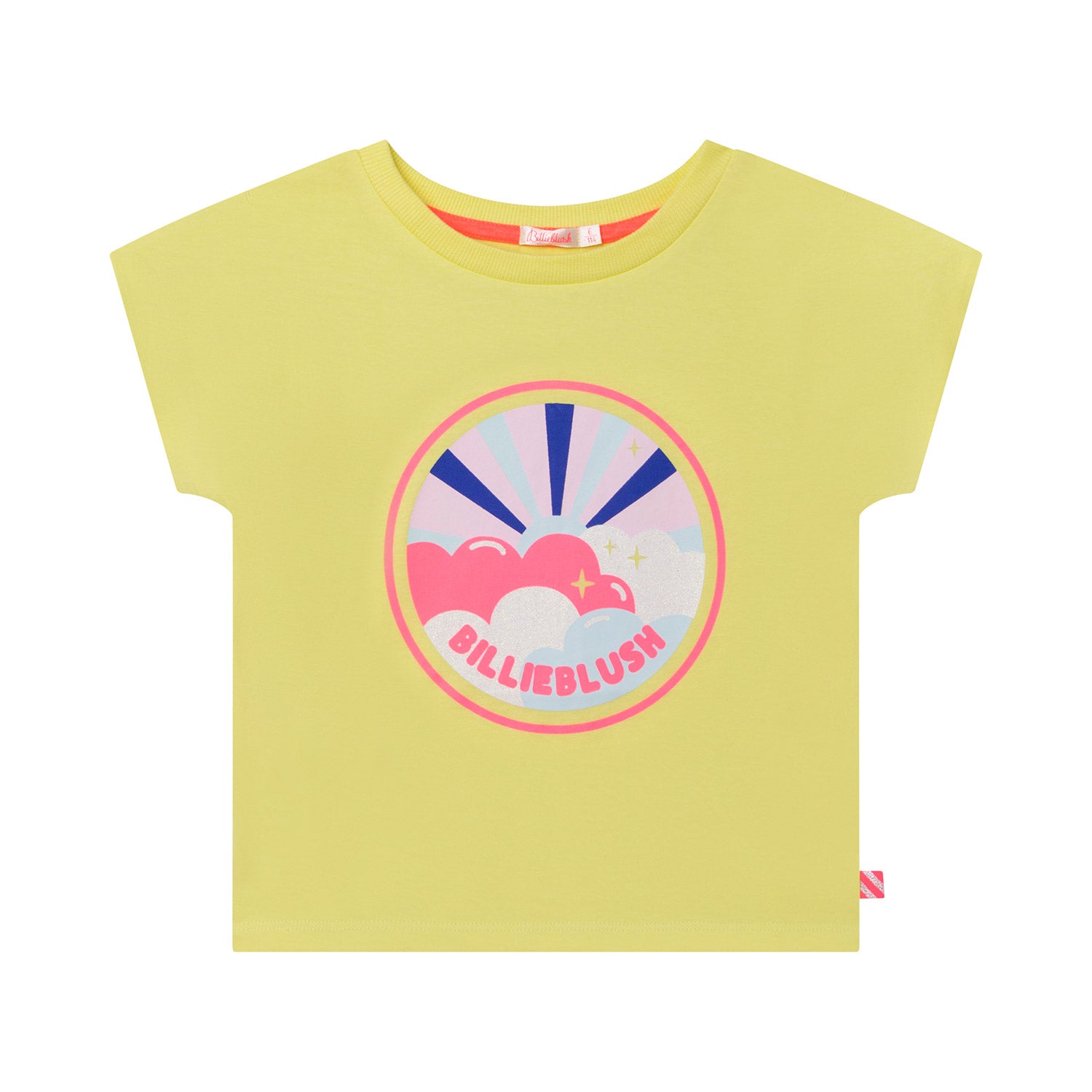 T-SHIRT GIALLO FLUO CON STAMPA BAMBINA - annameglio.com abbigliamento moda