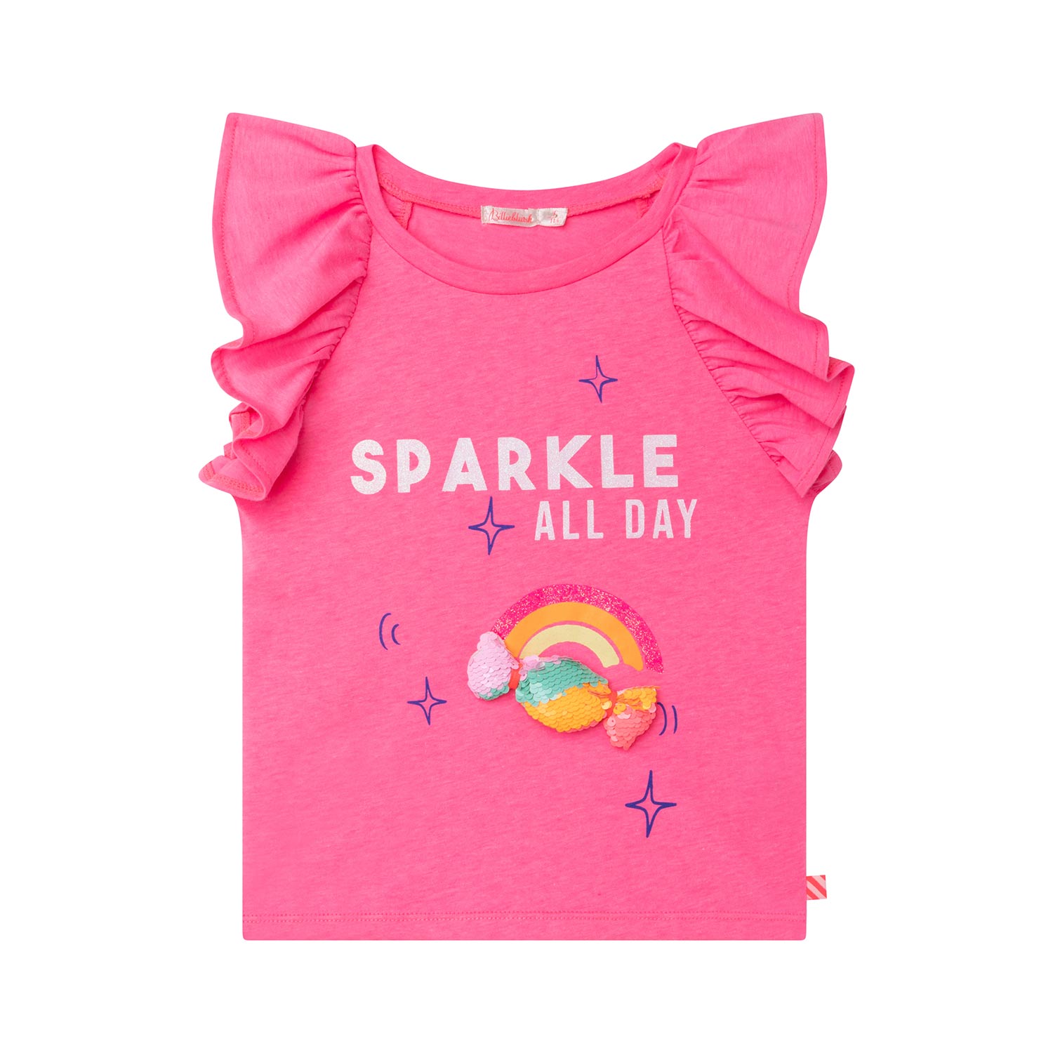 T-SHIRT ROSA FLUO E GLITTER BAMBINA - annameglio.com abbigliamento moda