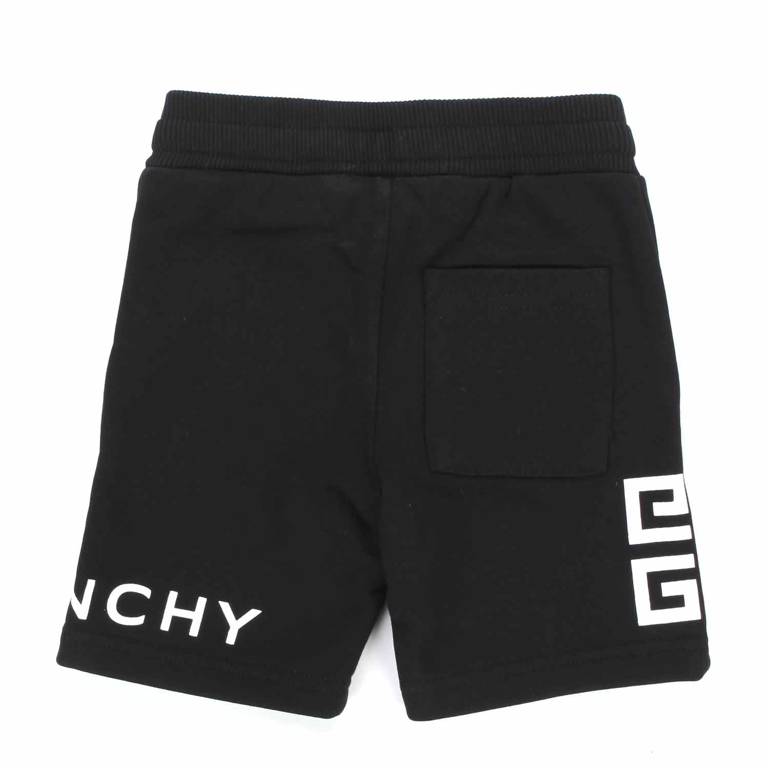 BERMUDA JOGGING NERO E BIANCO BABY UNISEX - annameglio.com abbigliamento moda