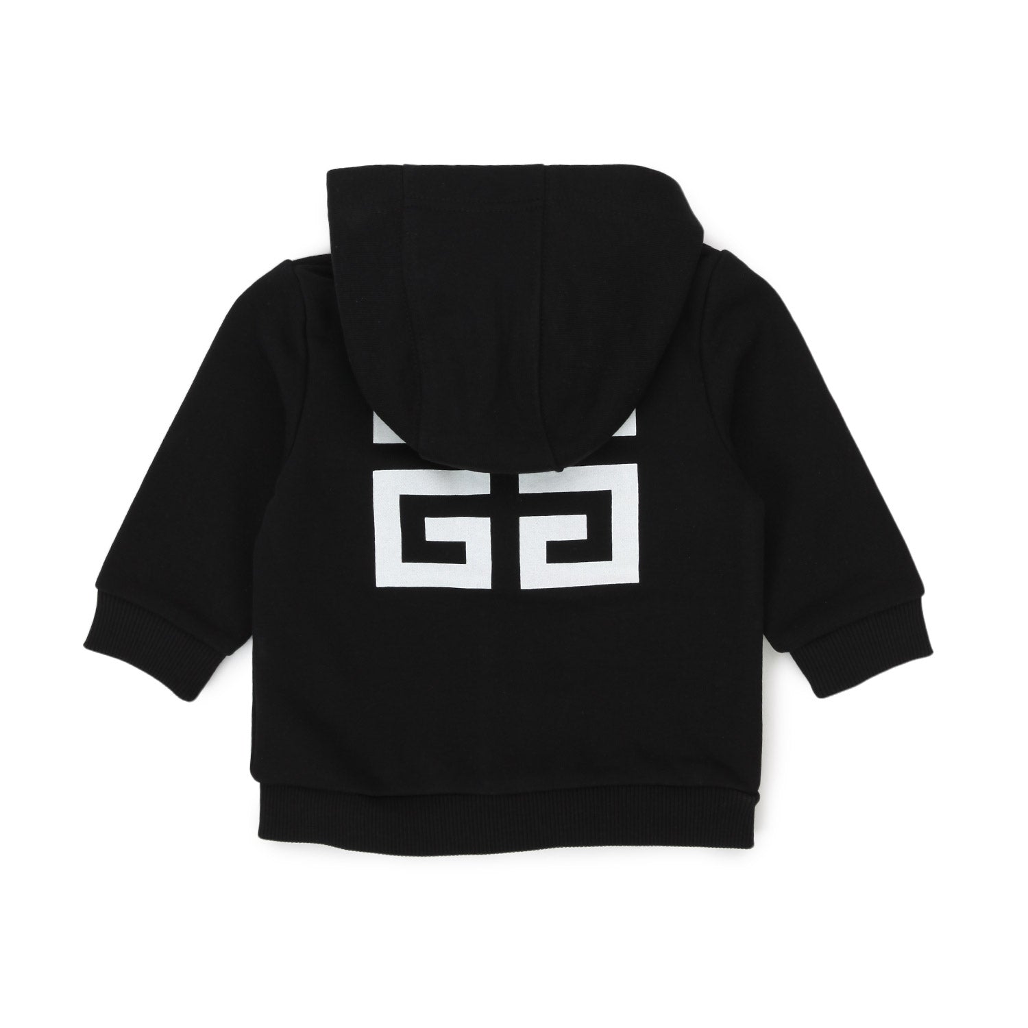 FELPA HOODIE UNISEX NERA CON ZIP BABY - annameglio.com abbigliamento moda