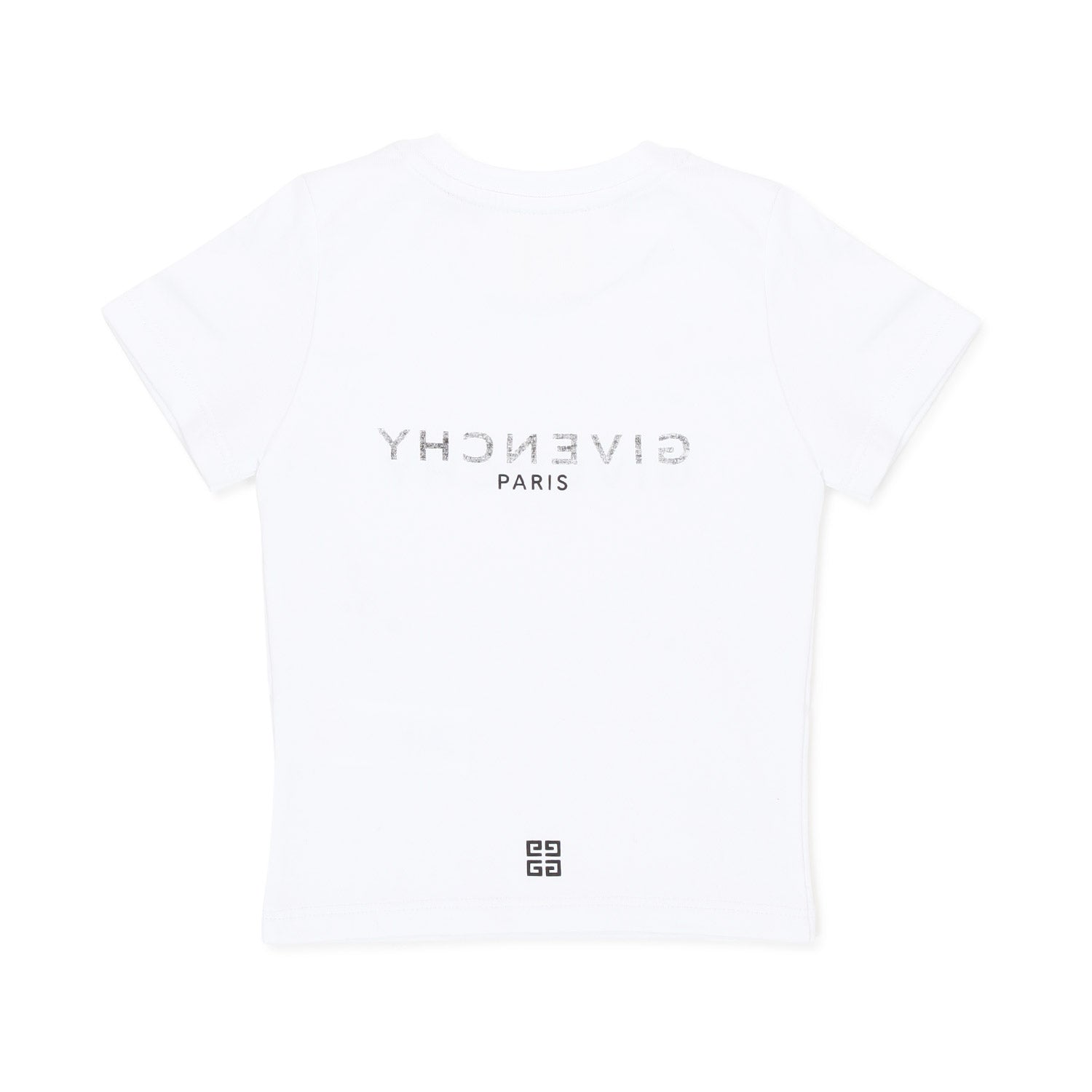 T-SHIRT BIANCA CON LOGHI BAMBINA E BEBÈ - annameglio.com abbigliamento moda