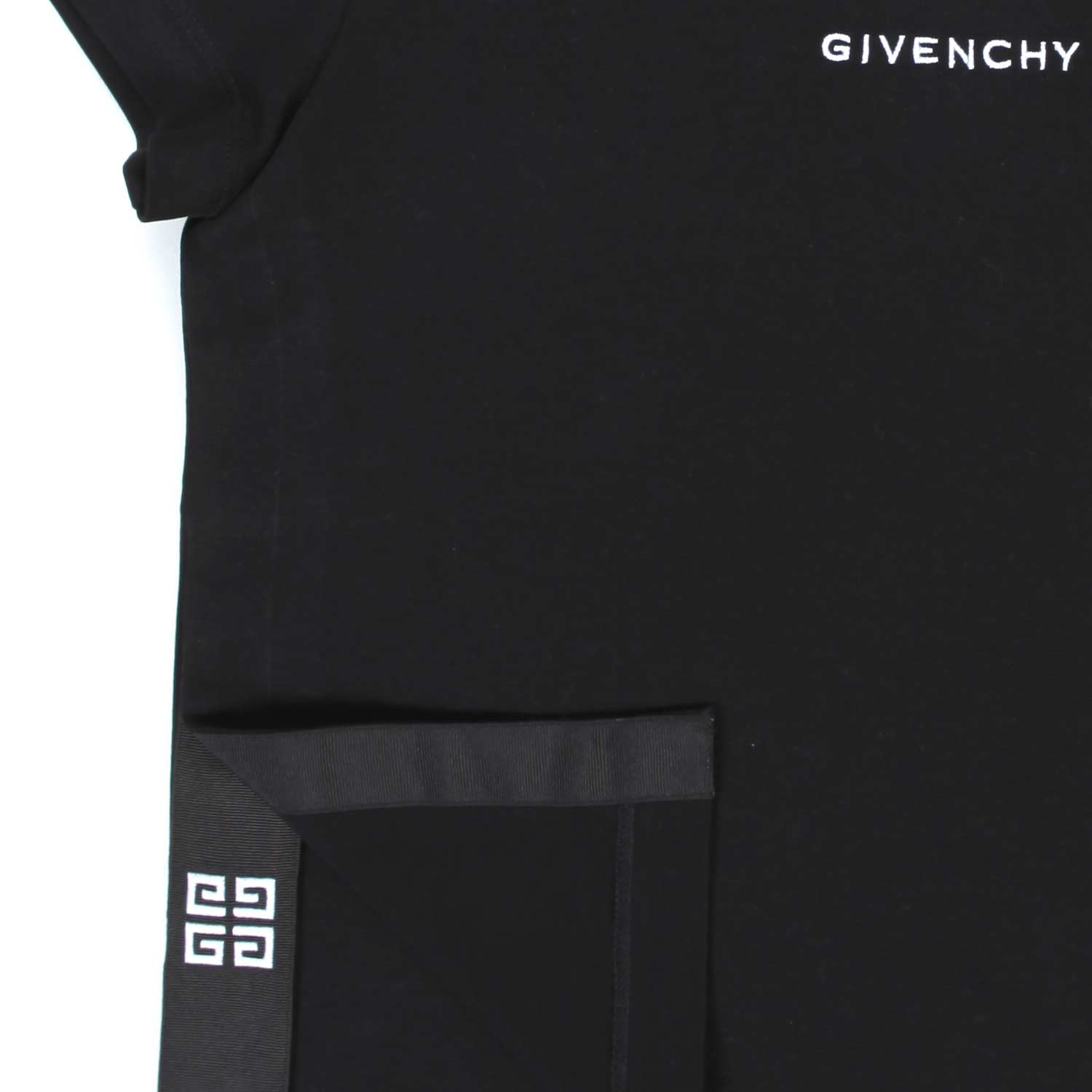 T-SHIRT NERA CON SPACCO AI LATI BAMBINA E TEEN - annameglio.com abbigliamento moda