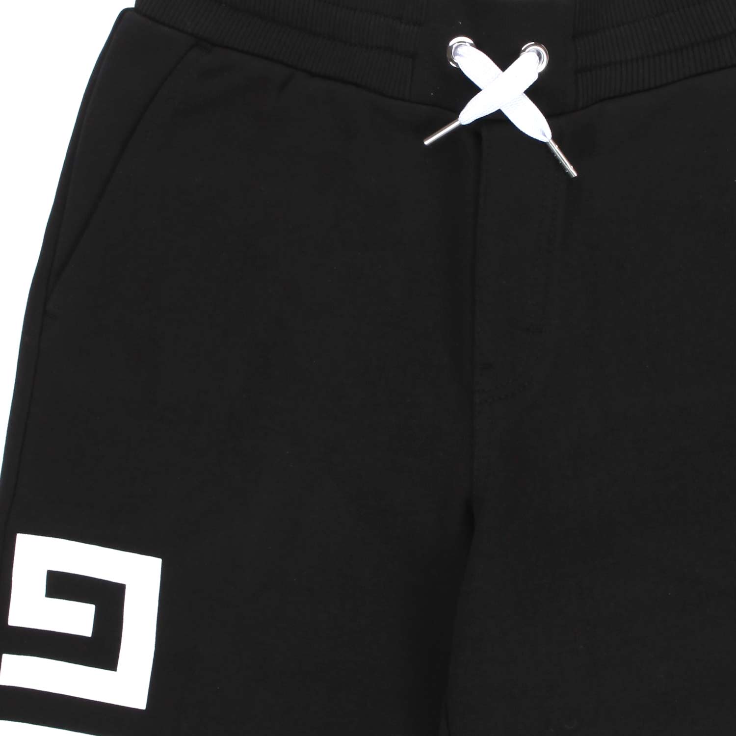 BERMUDA JOGGING UNISEX NERO E BIANCO JR E TEEN - annameglio.com abbigliamento moda