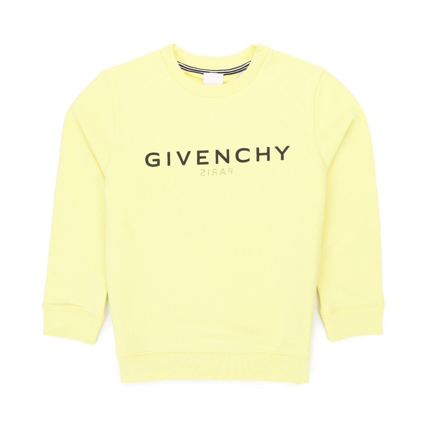 FELPA GIALLO FLUO CON LOGHI NERI BAMBINA E TEEN - annameglio.com abbigliamento moda