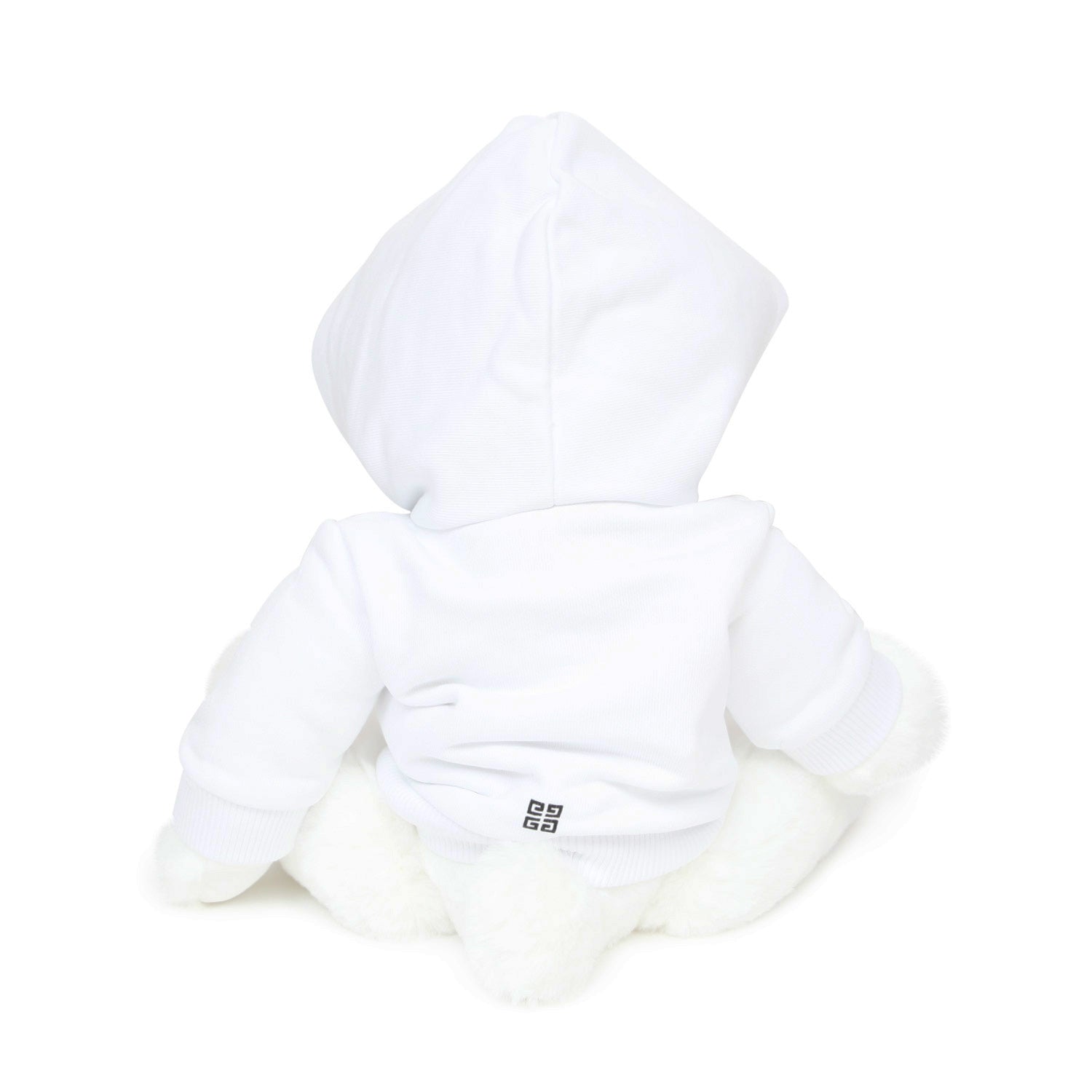 ORSACCHIOTTO PELUCHE BIANCO CON MINI FELPA - annameglio.com abbigliamento moda