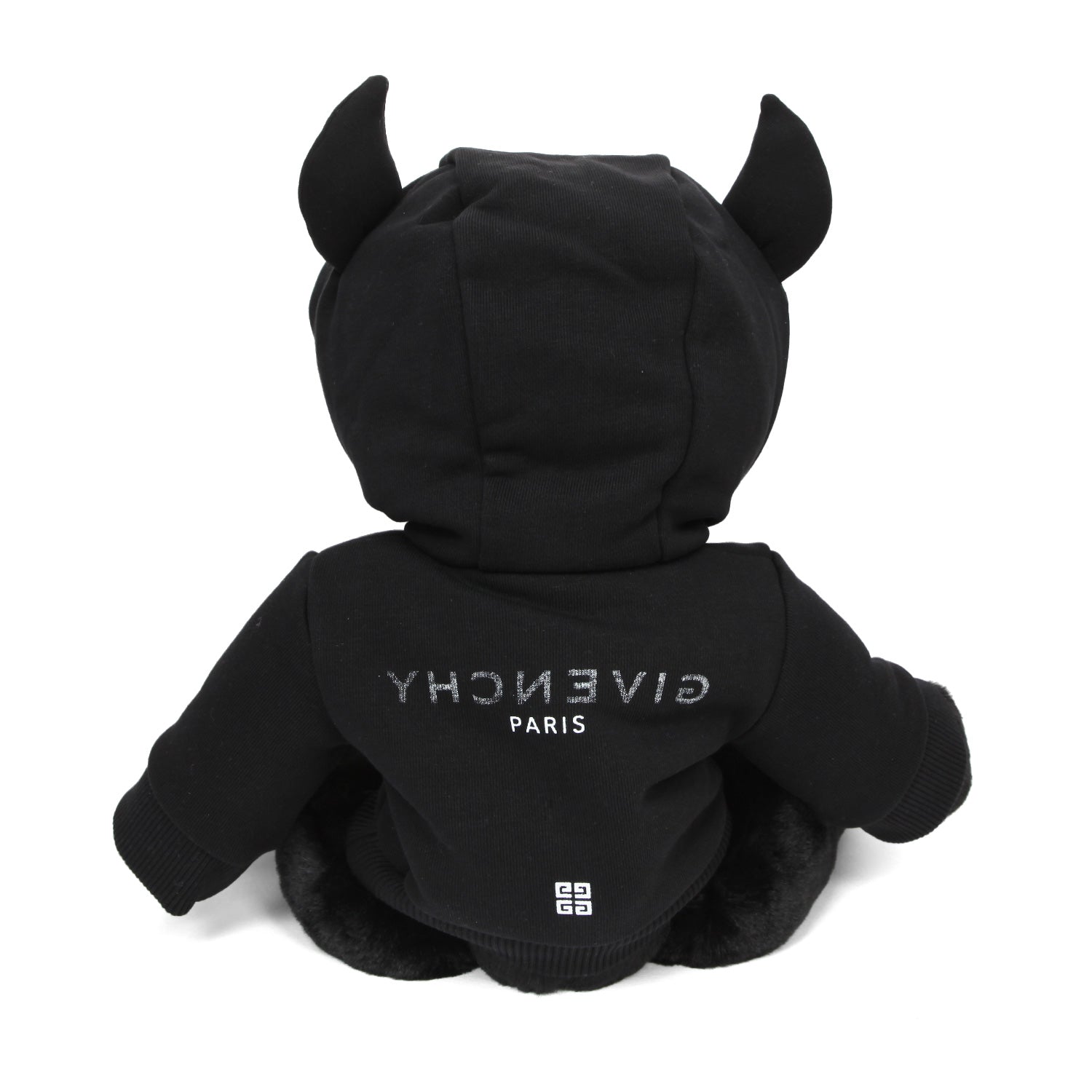 ORSACCHIOTTO PELUCHE NERO CON MINI FELPA - annameglio.com abbigliamento moda
