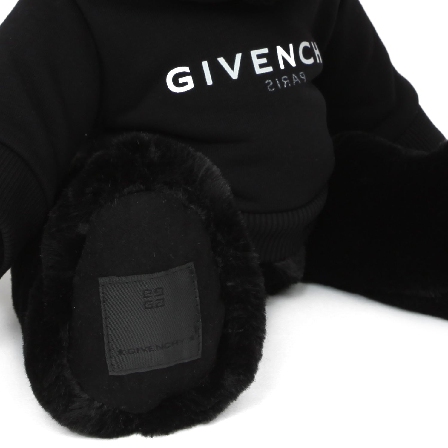 ORSACCHIOTTO PELUCHE NERO CON MINI FELPA - annameglio.com abbigliamento moda