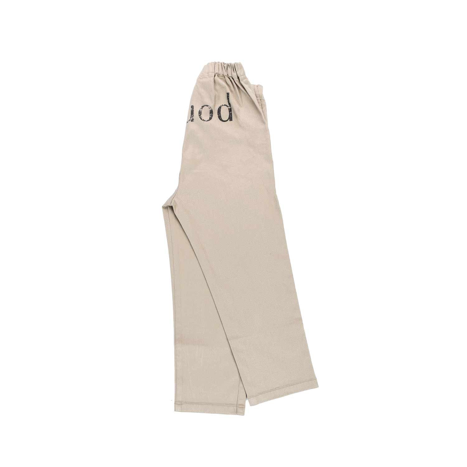 PANTALONE BEIGE CON STAMPA BAMBINA E TEEN - annameglio.com abbigliamento moda