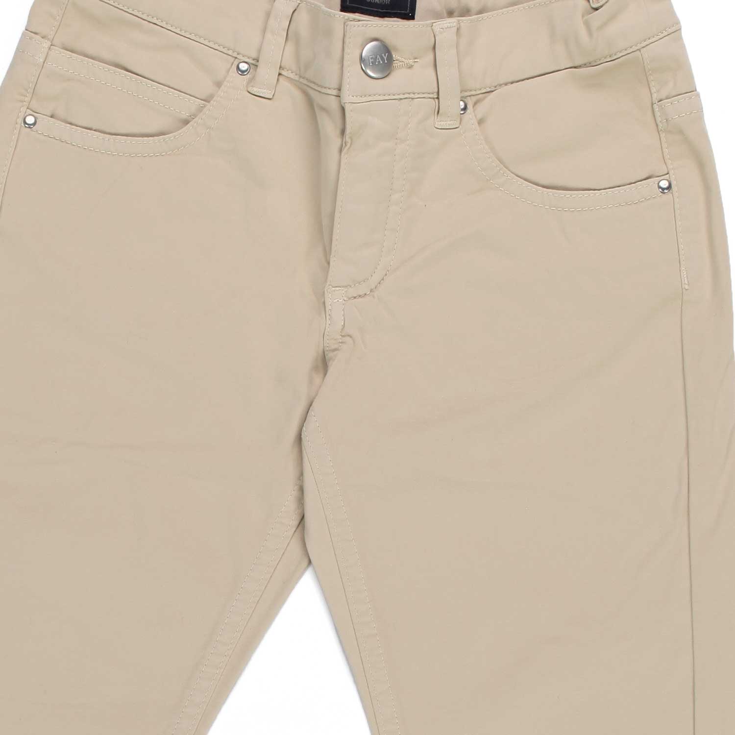 PANTALONE 5 TASCHE BEIGE BAMBINO E TEEN - annameglio.com abbigliamento moda