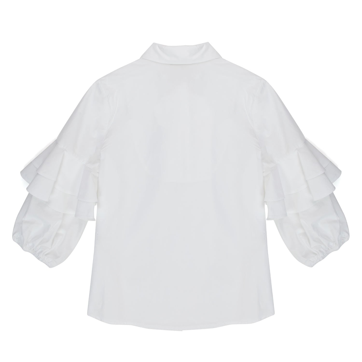 CAMICIA BIANCA A CASACCA CON FIOCCO BLU - annameglio.com abbigliamento moda