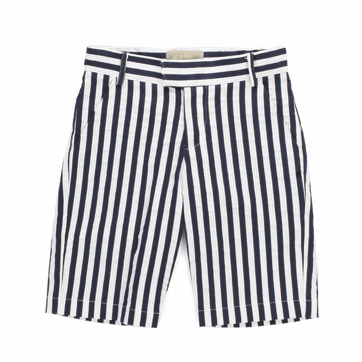 BERMUDA A RIGHE BIANCO E BLU BAMBINO - annameglio.com abbigliamento moda