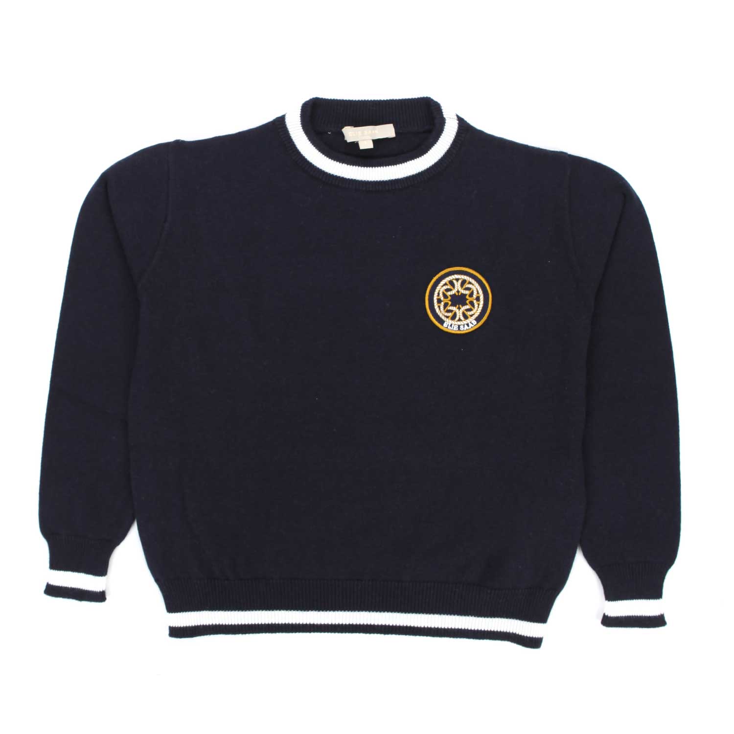 PULLOVER BLU MISTO CACHEMIRE BAMBINA - annameglio.com abbigliamento moda