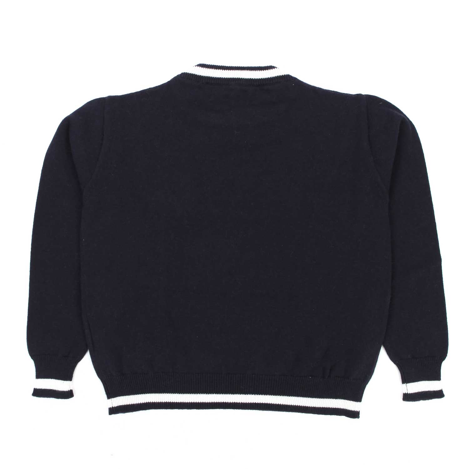 PULLOVER BLU MISTO CACHEMIRE BAMBINA - annameglio.com abbigliamento moda