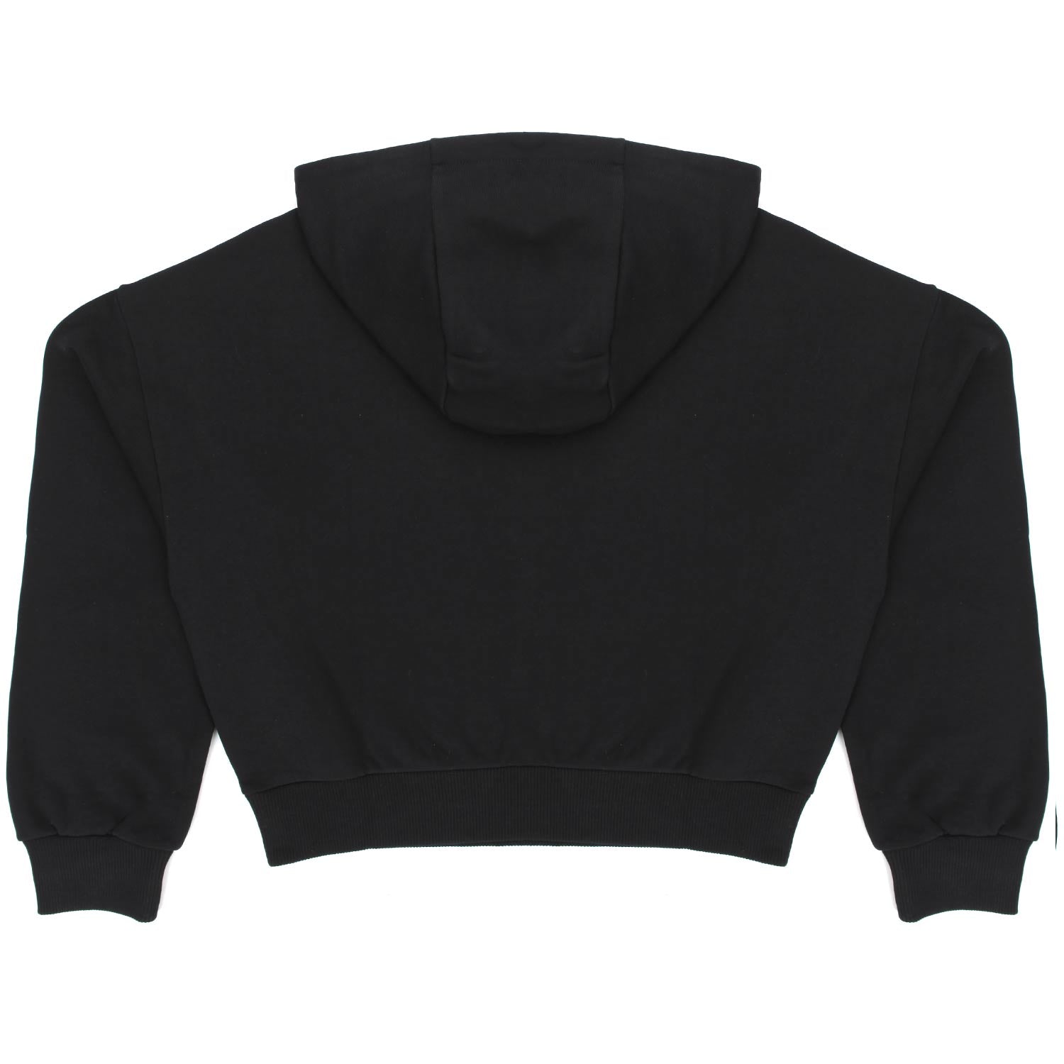 FELPA NERA CON LOGO ORO GIRL - annameglio.com abbigliamento moda