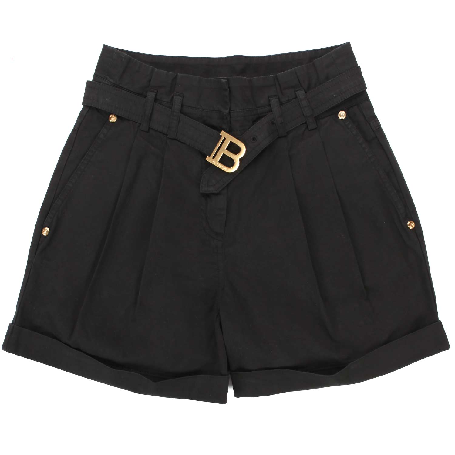 SHORTS NERI CON CINTA BAMBINA E TEEN - annameglio.com abbigliamento moda