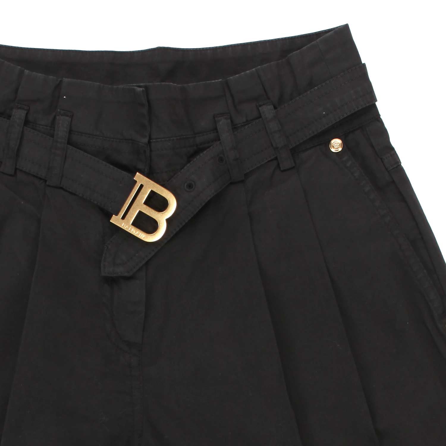 SHORTS NERI CON CINTA BAMBINA E TEEN - annameglio.com abbigliamento moda