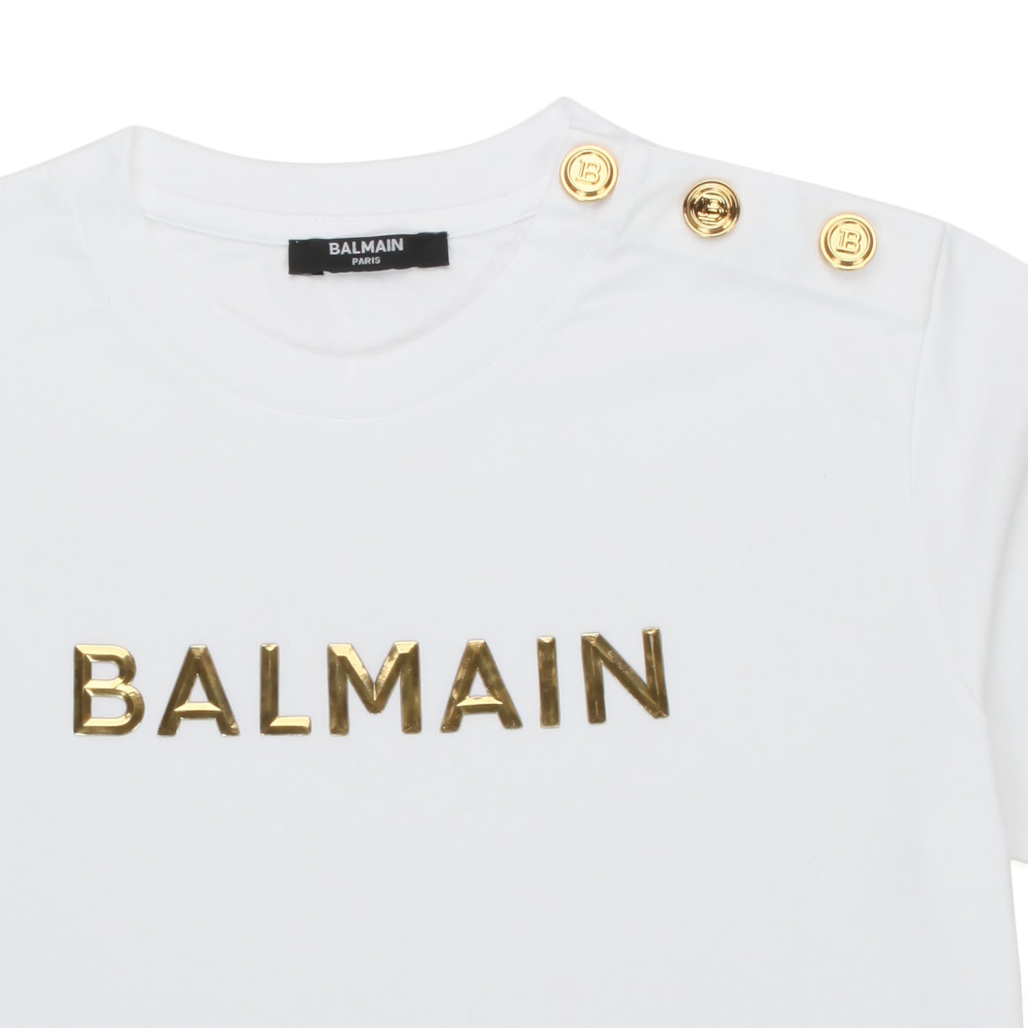 T-SHIRT BIANCA E ORO BAMBINA E TEEN - annameglio.com abbigliamento moda