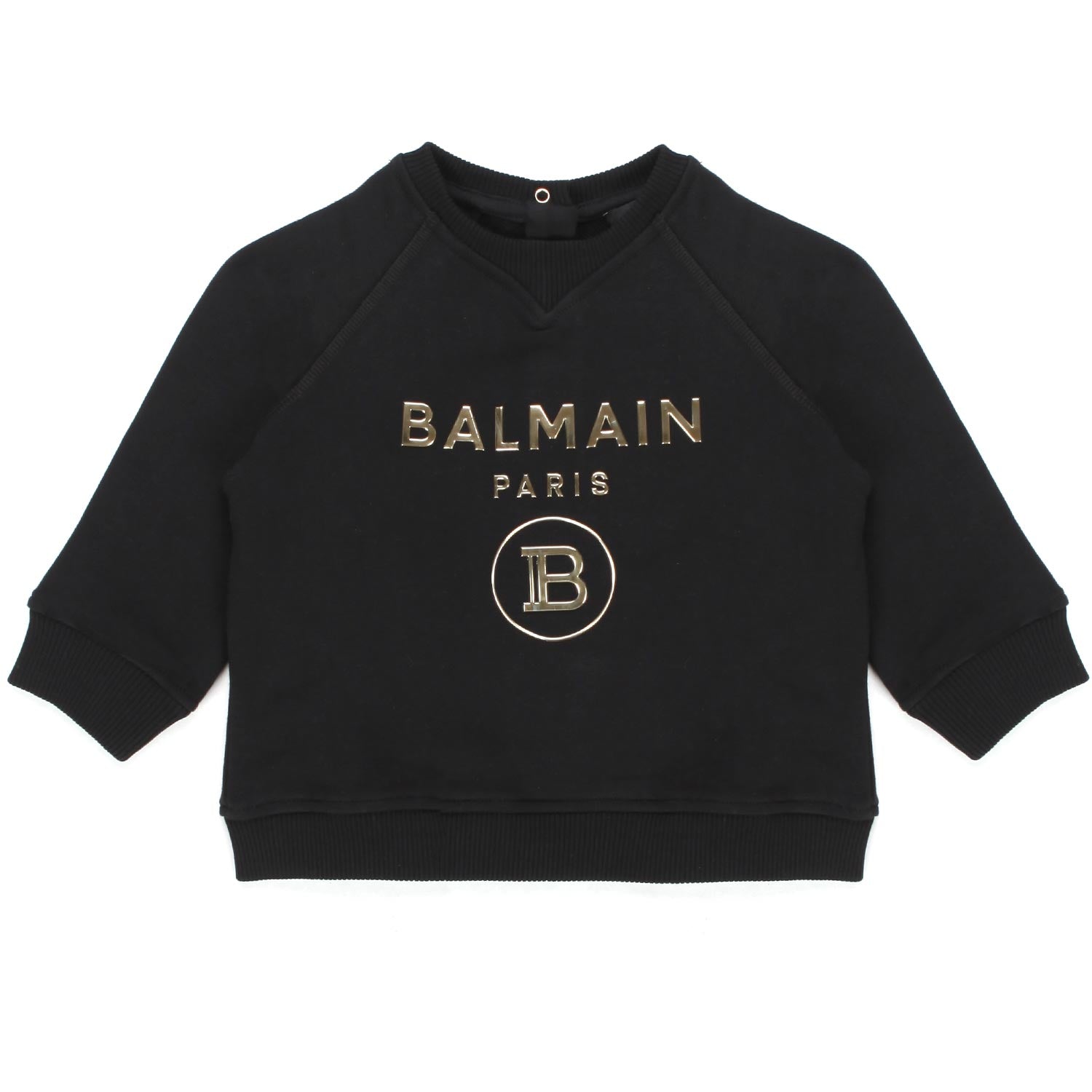 FELPA NERA E ORO BAMBINA BABY - annameglio.com abbigliamento moda