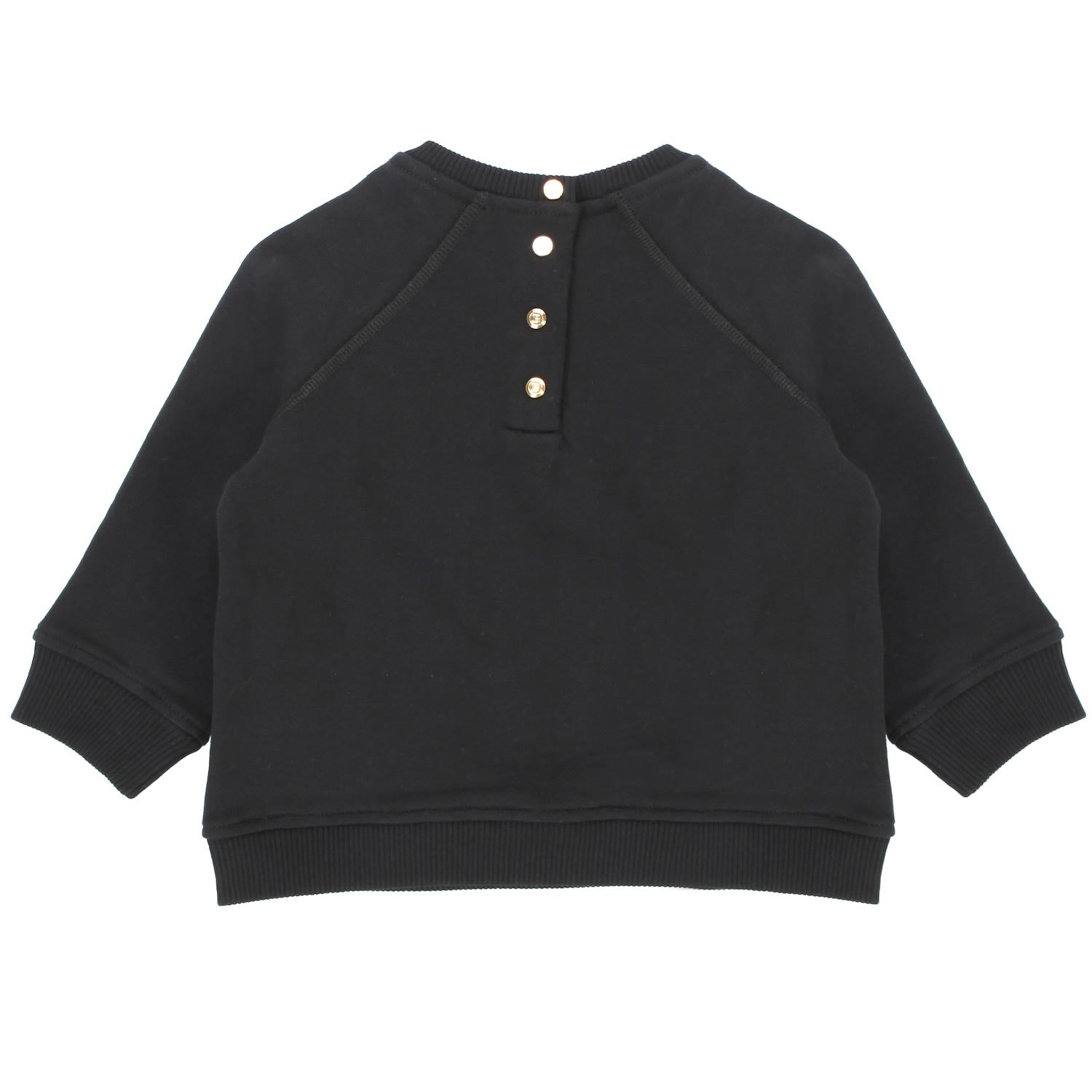 FELPA NERA E ORO BAMBINA BABY - annameglio.com abbigliamento moda