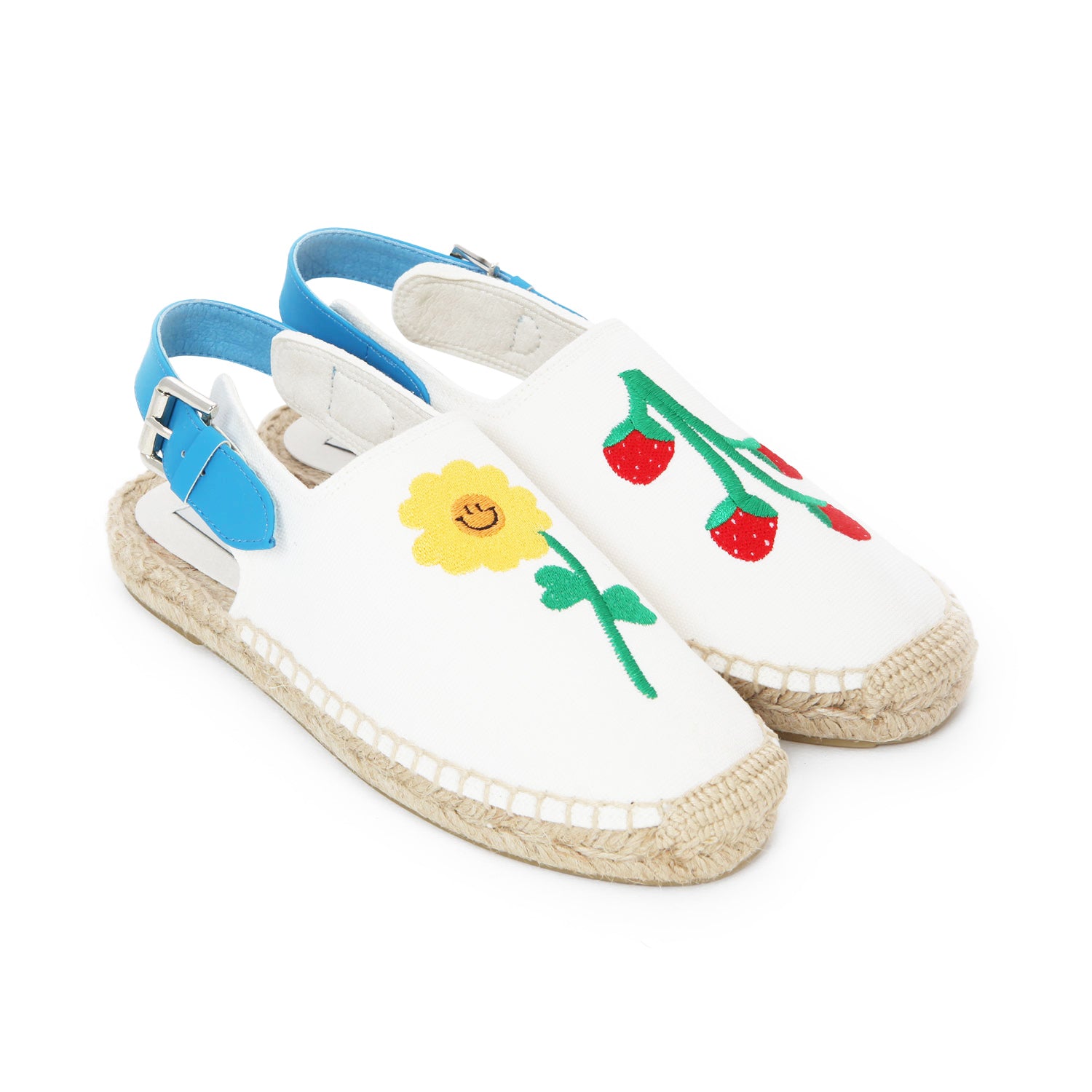 ESPADRILLAS BIANCHE E AZZURRE BAMBINA - annameglio.com abbigliamento moda