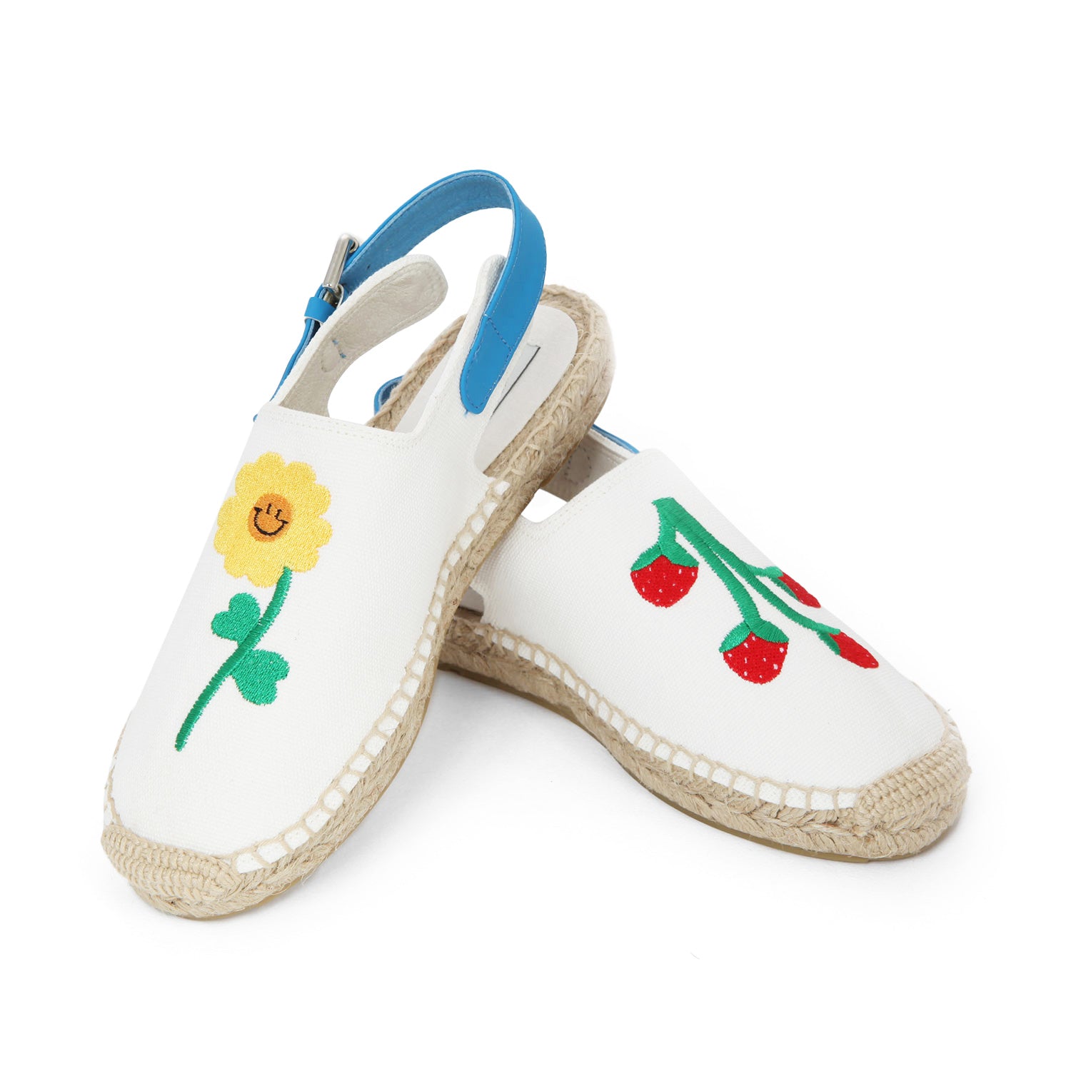 ESPADRILLAS BIANCHE E AZZURRE BAMBINA - annameglio.com abbigliamento moda