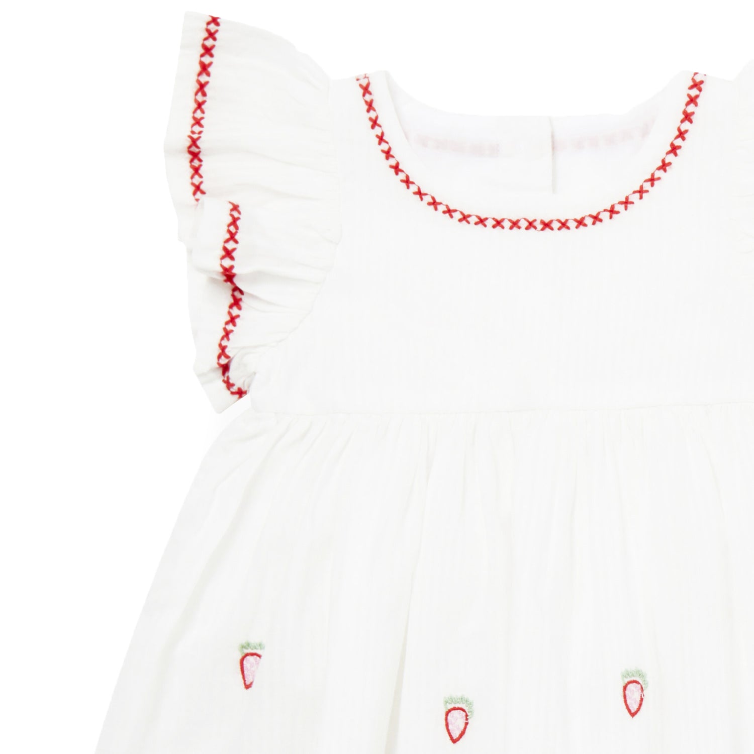 VESTITINO BIANCO CON CULOTTE BAMBINA BEBÈ - annameglio.com abbigliamento moda