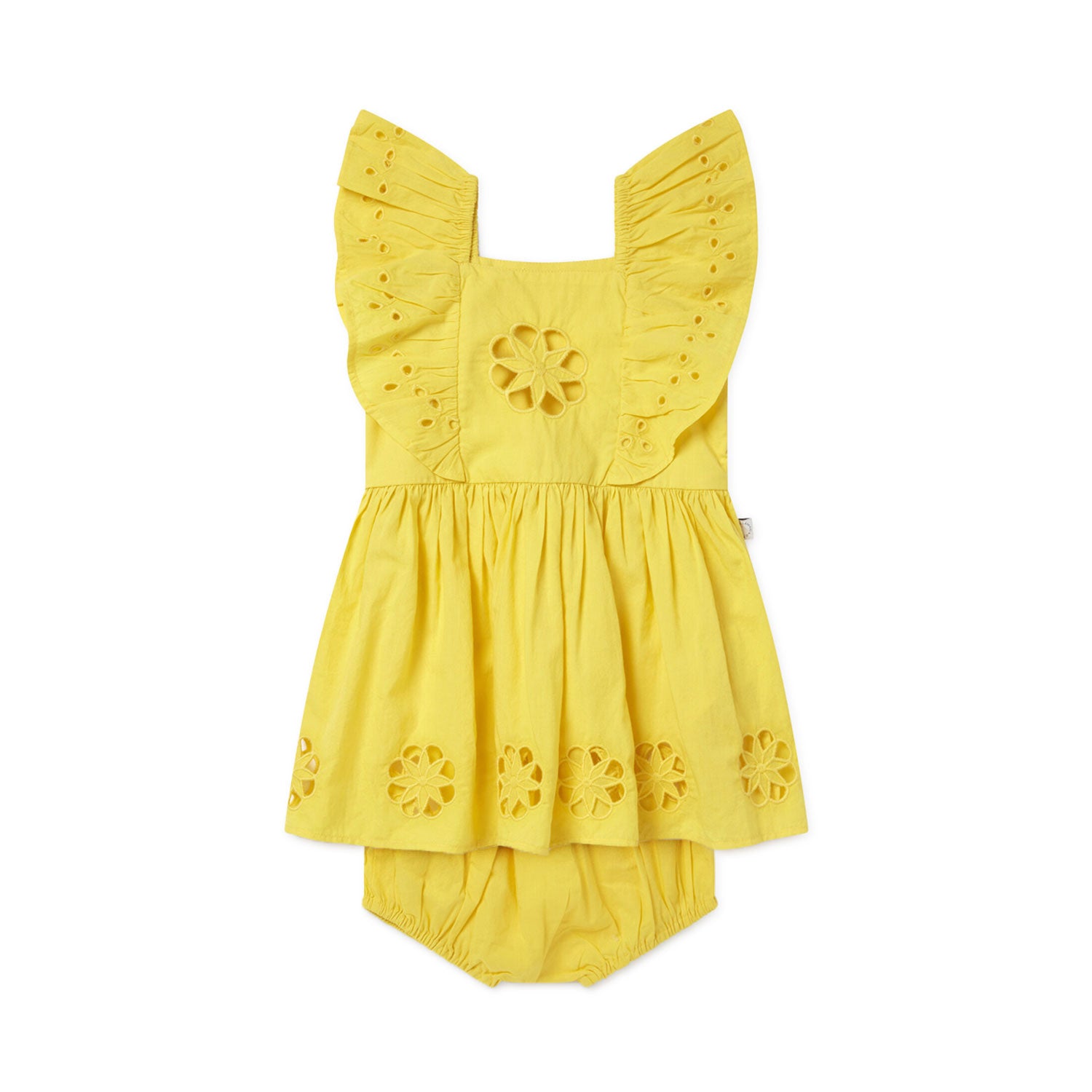 ABITO SANGALLO GIALLO BAMBINA E BEBÈ - annameglio.com abbigliamento moda