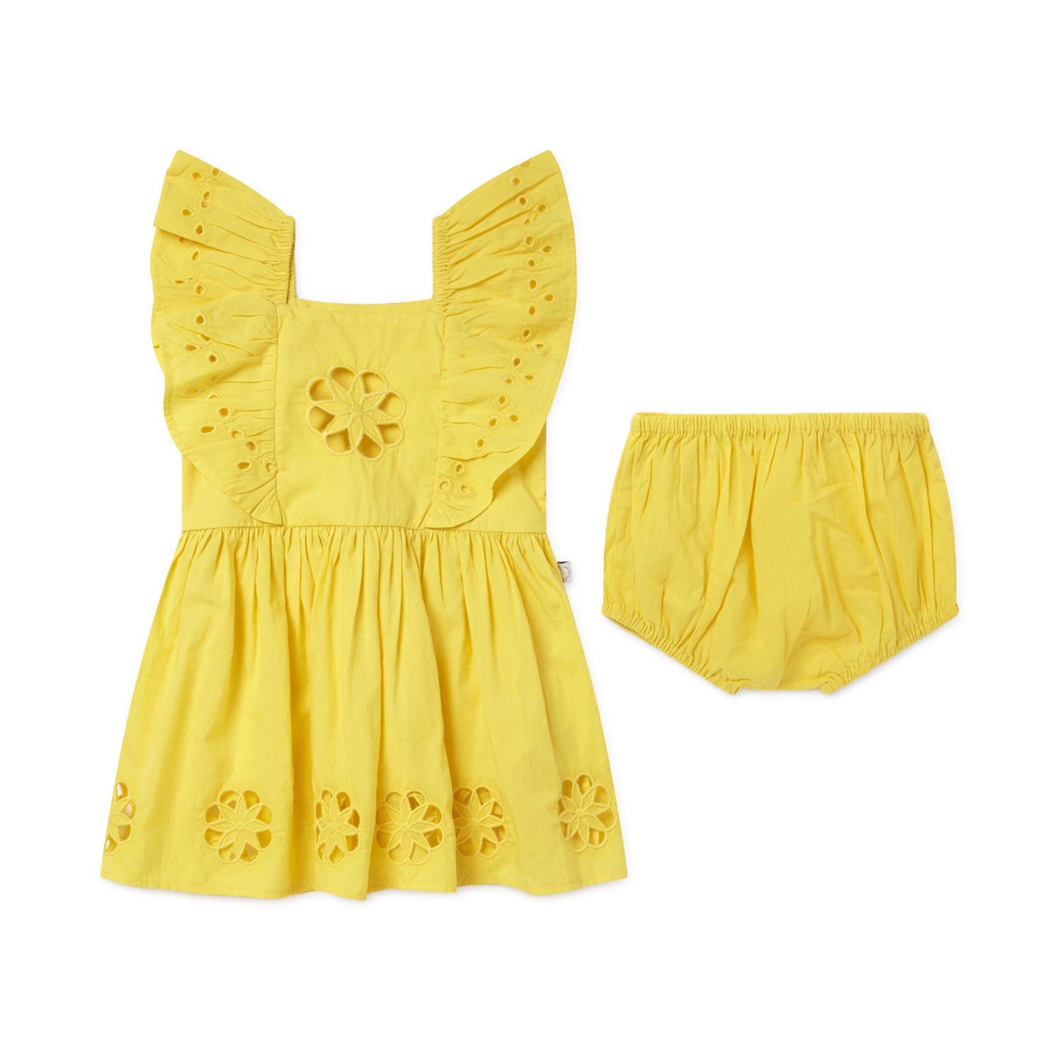 ABITO SANGALLO GIALLO BAMBINA E BEBÈ - annameglio.com abbigliamento moda