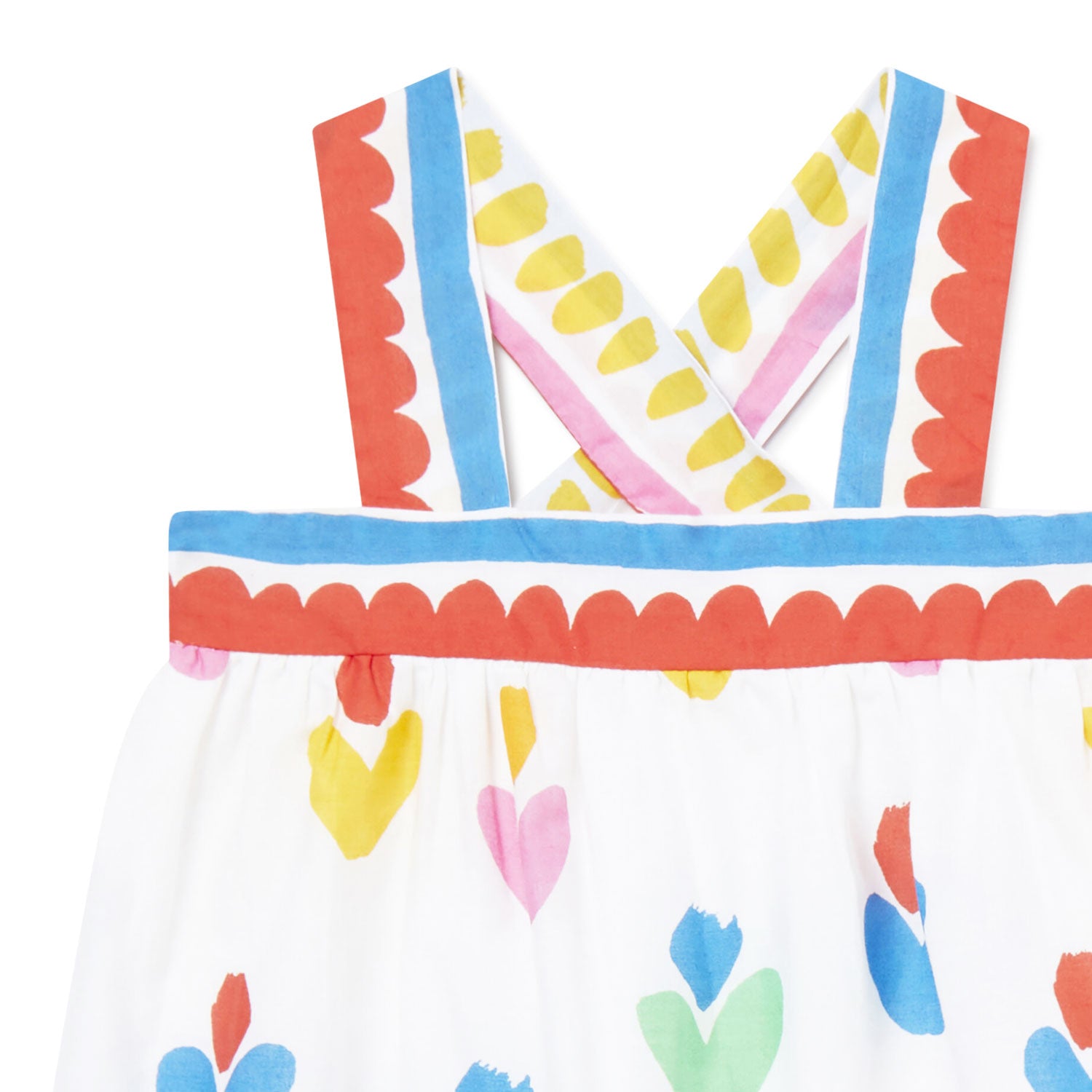 VESTITINO BIANCO E MULTICOLOR BAMBINA BEBÈ - annameglio.com abbigliamento moda