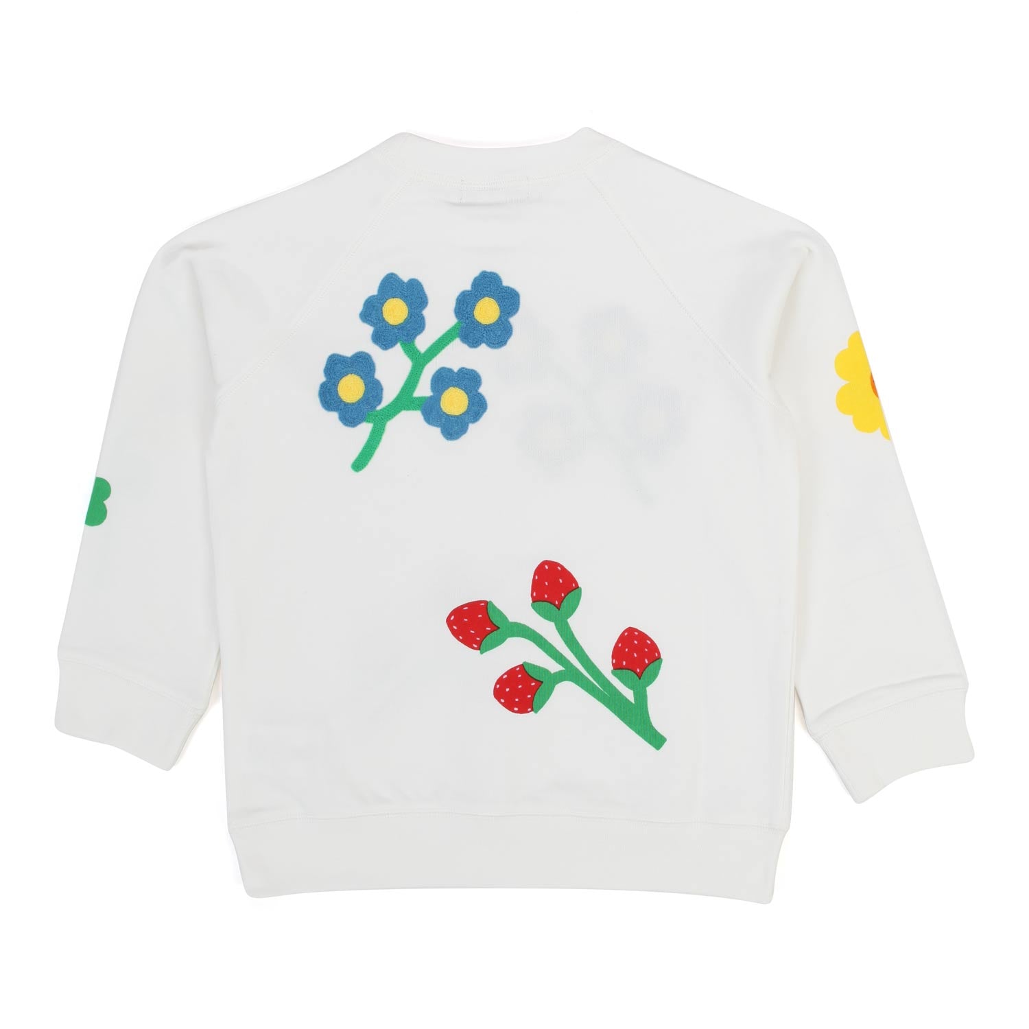 FELPA BIANCA CON FIORI GIRL - annameglio.com abbigliamento moda