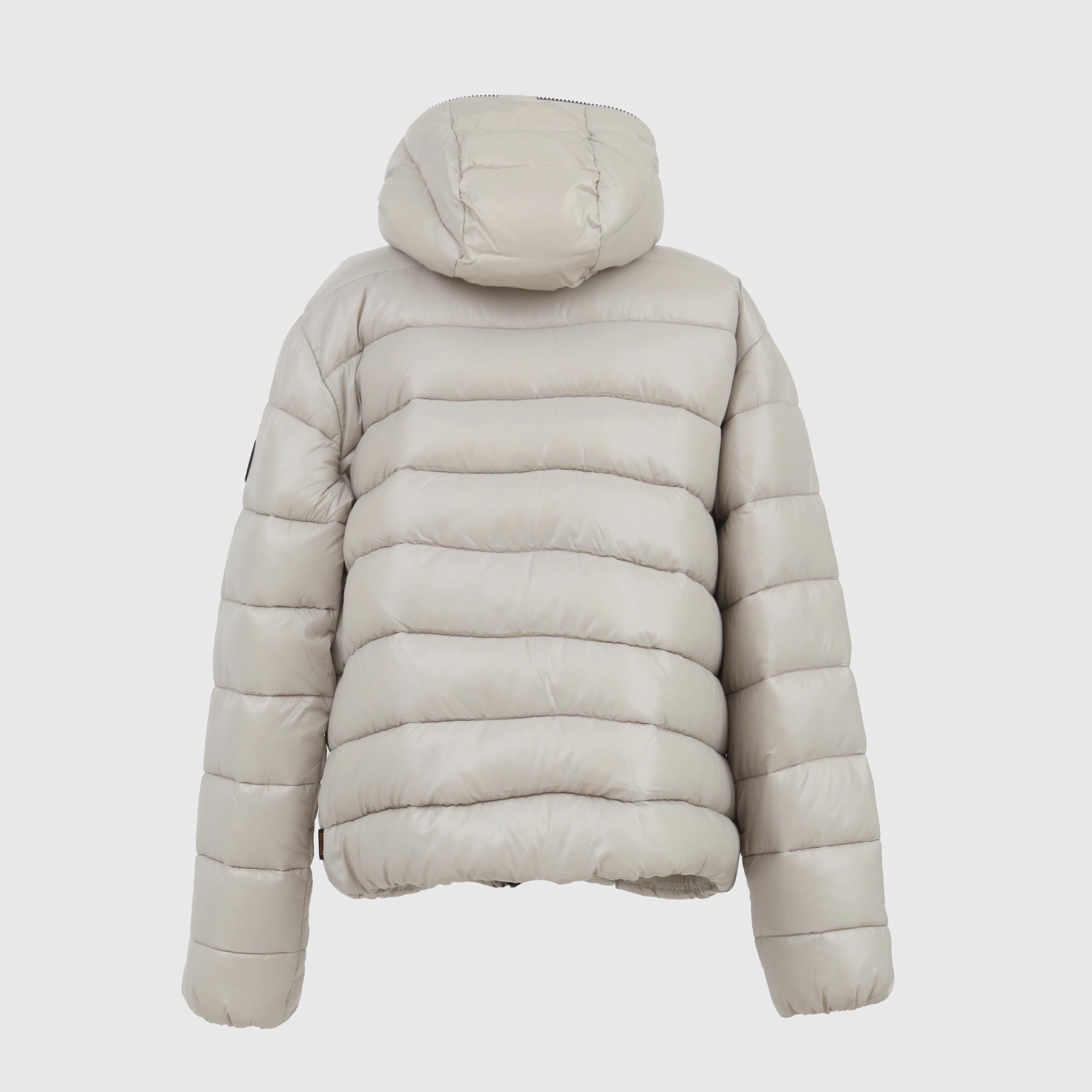 Giacca Bianca Con Zip E Logo Firmata SAVE THE DUCK