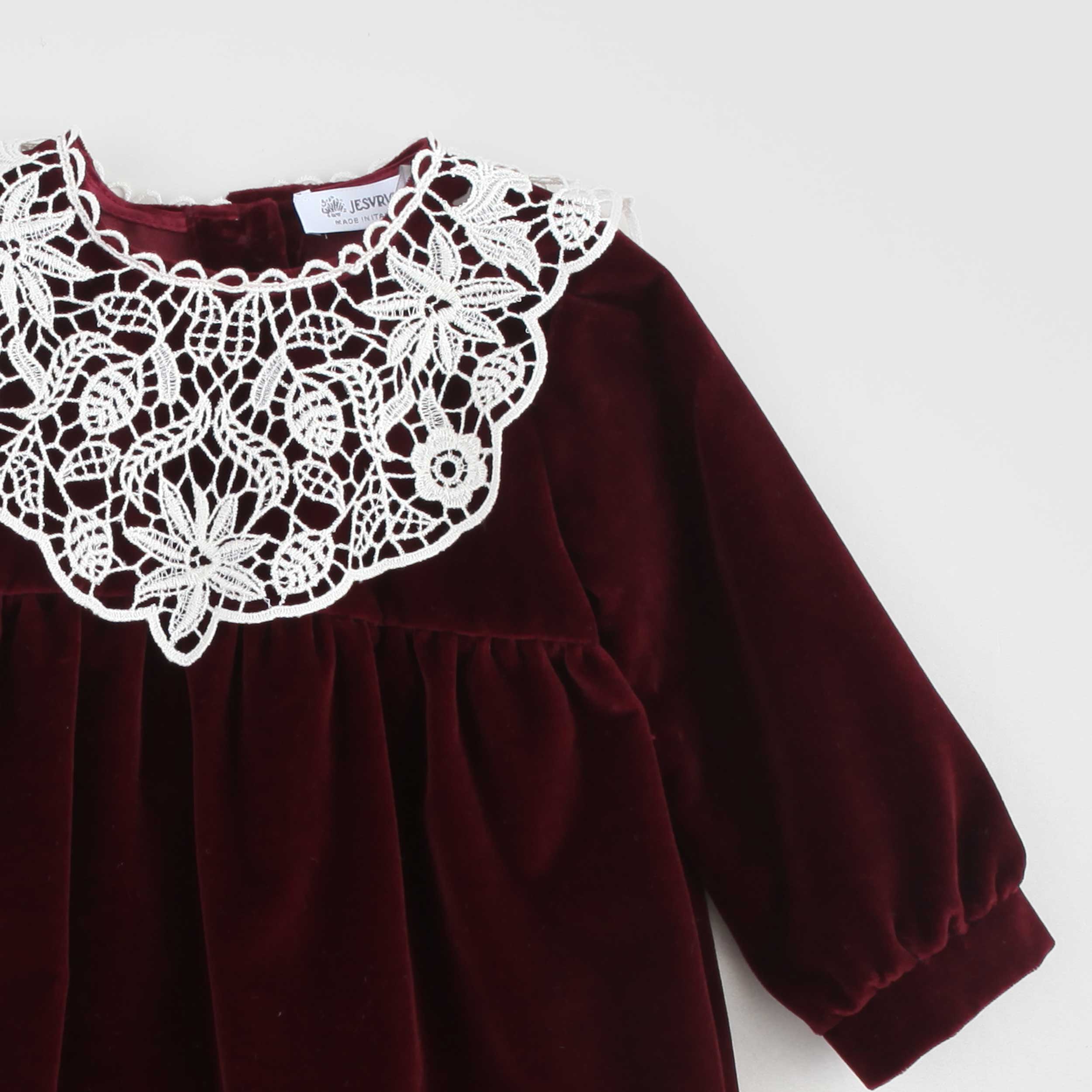 Pagliaccetto Bordeaux In Velluto Firmato JESURUM